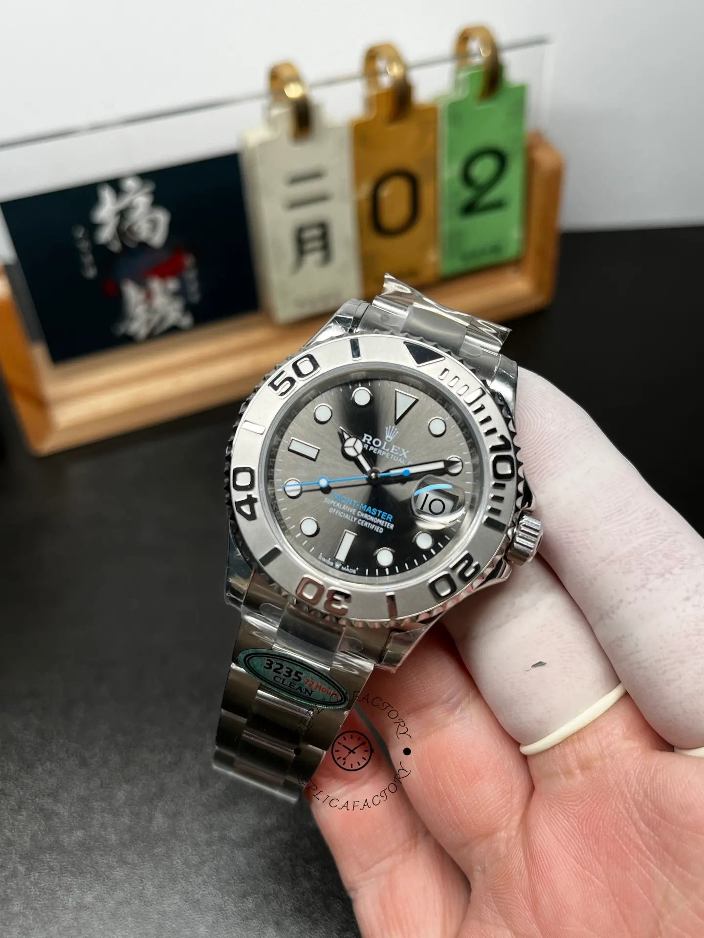 Rolex Yacht-Master 116622 Stainless Steel Grey Dial 40mm Mens Replica Watch