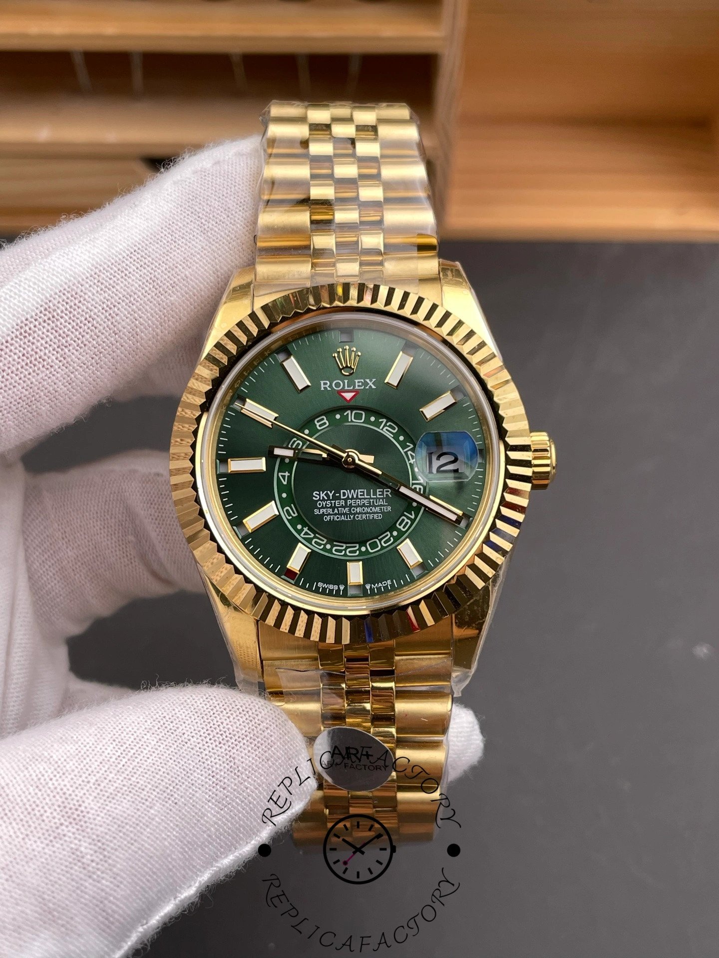 2025 Rolex Sky-Dweller m336938-0008 1:1 Clone Green Dial