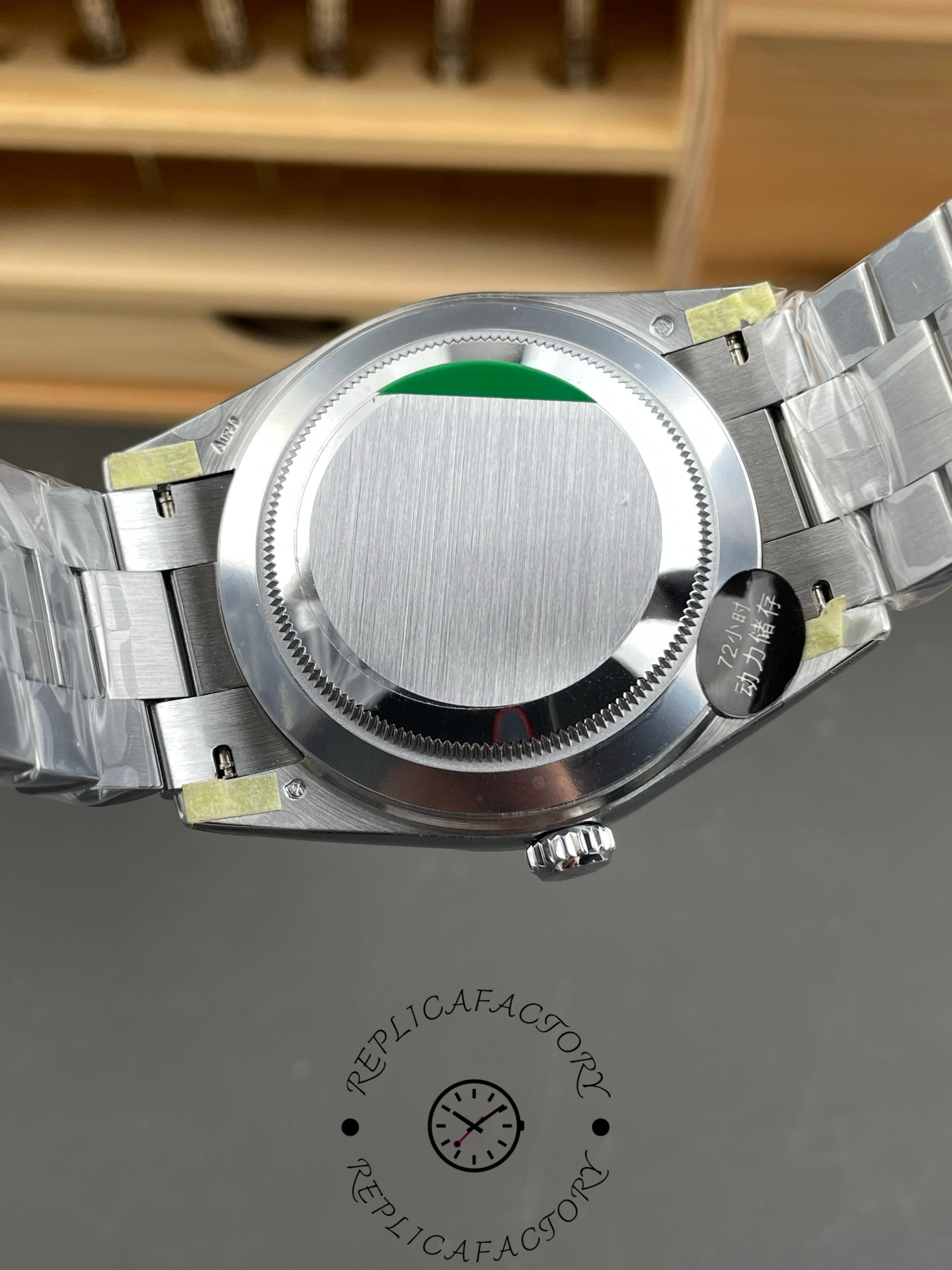 Rolex Day-Date 40mm 228239 0005 Black Diamond Dial Fluted Bezel Mens Replica Watch