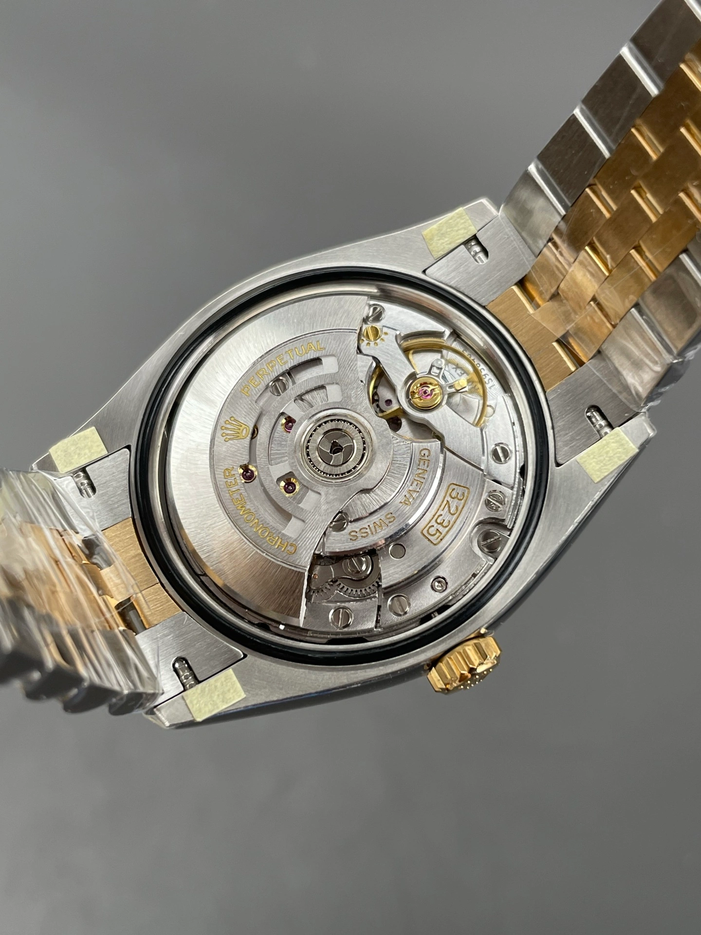 3235 clone automatic movement installed in a watch