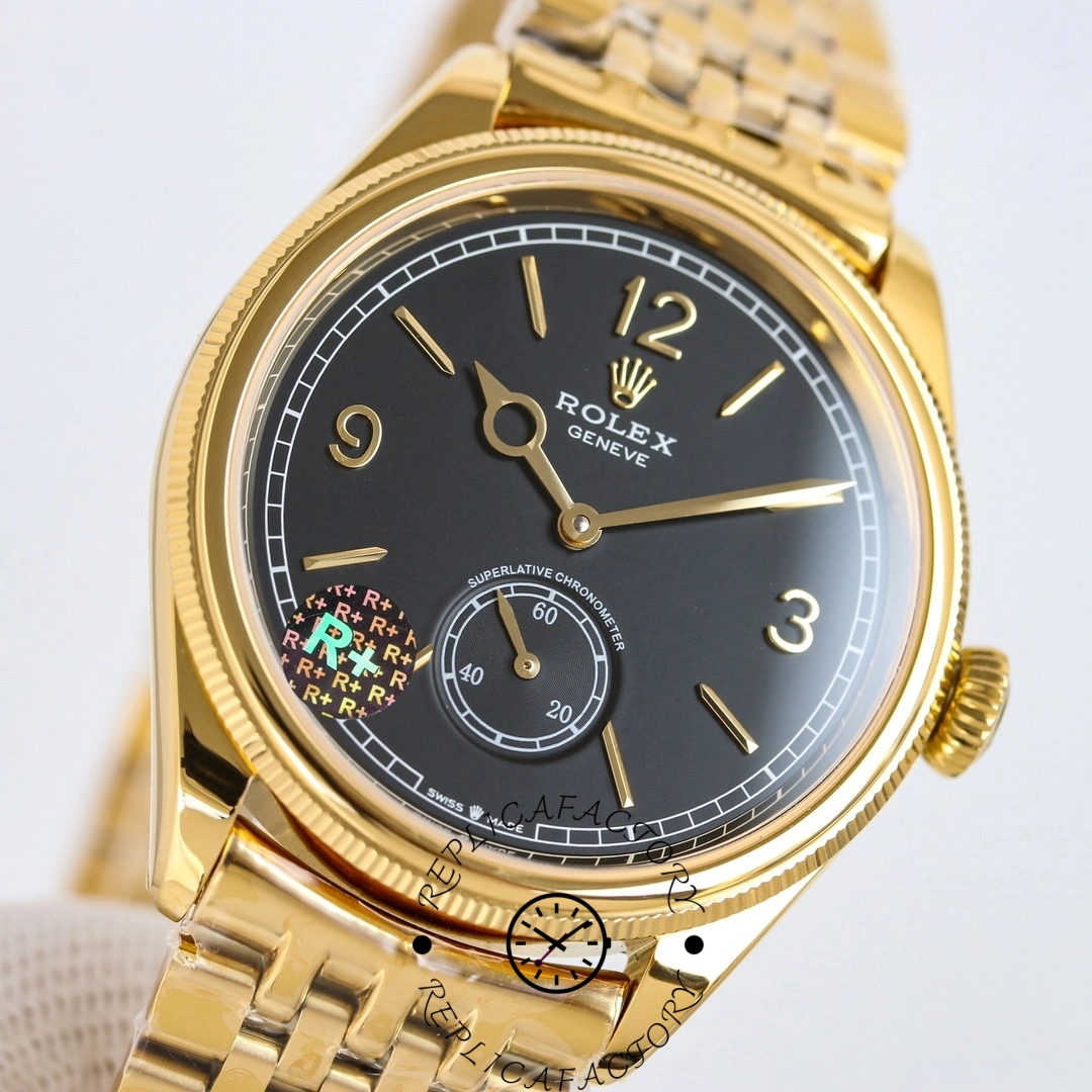 1:1 Clone Rolex 1908 52508 0007 Black Dial Settimo Bracelet