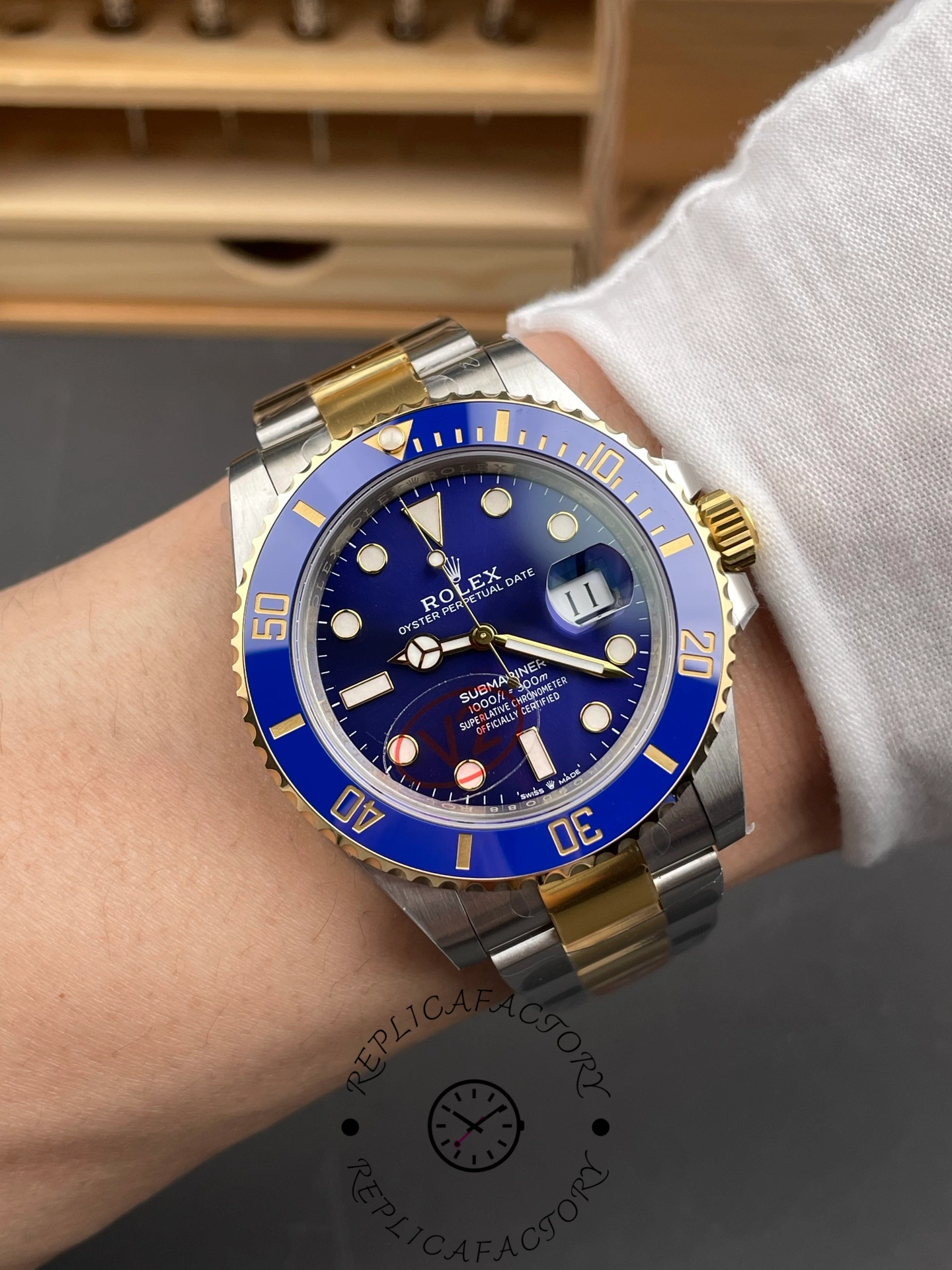 Rolex Submariner 126613LB Blue Dial Blue Bezel 41mm Mens Replica Watch