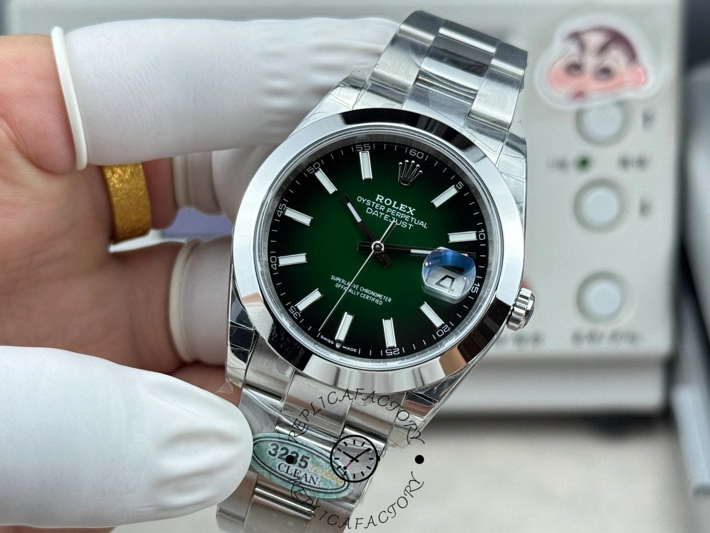 1:1 Rolex Datejust 126300 0025 41 Green Ombre Replica