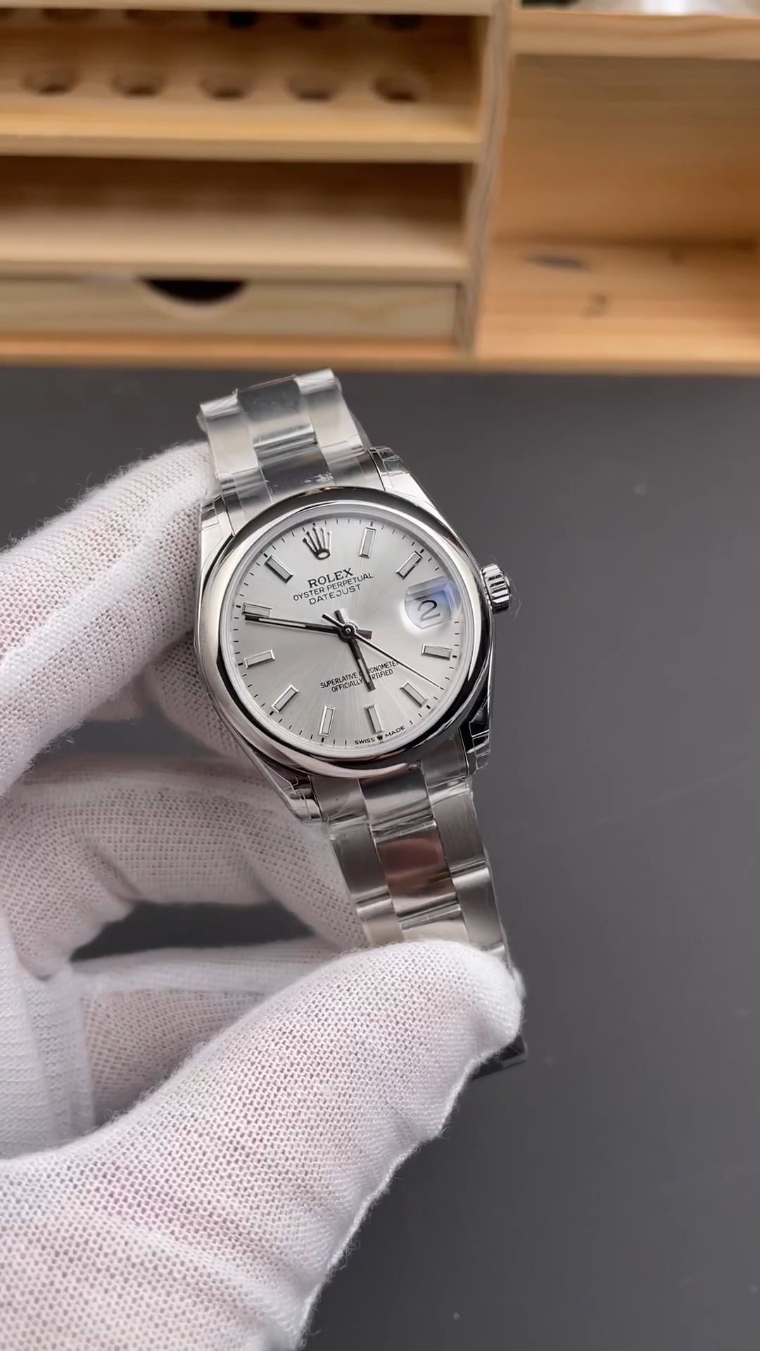 Rolex Datejust 31 Silver Dial Domed Bezel 278240 0005 Women's Watch