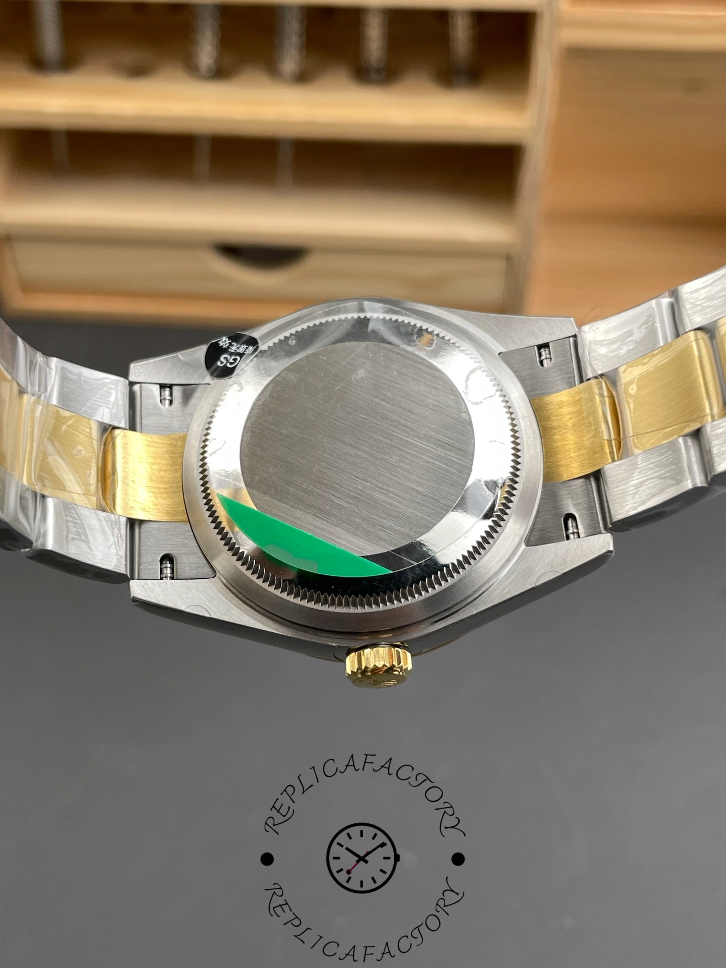 Rolex Datejust 36 Steel & Yellow Gold Mother of Pearl Diamond Dial M126203 0024 Women's Watch