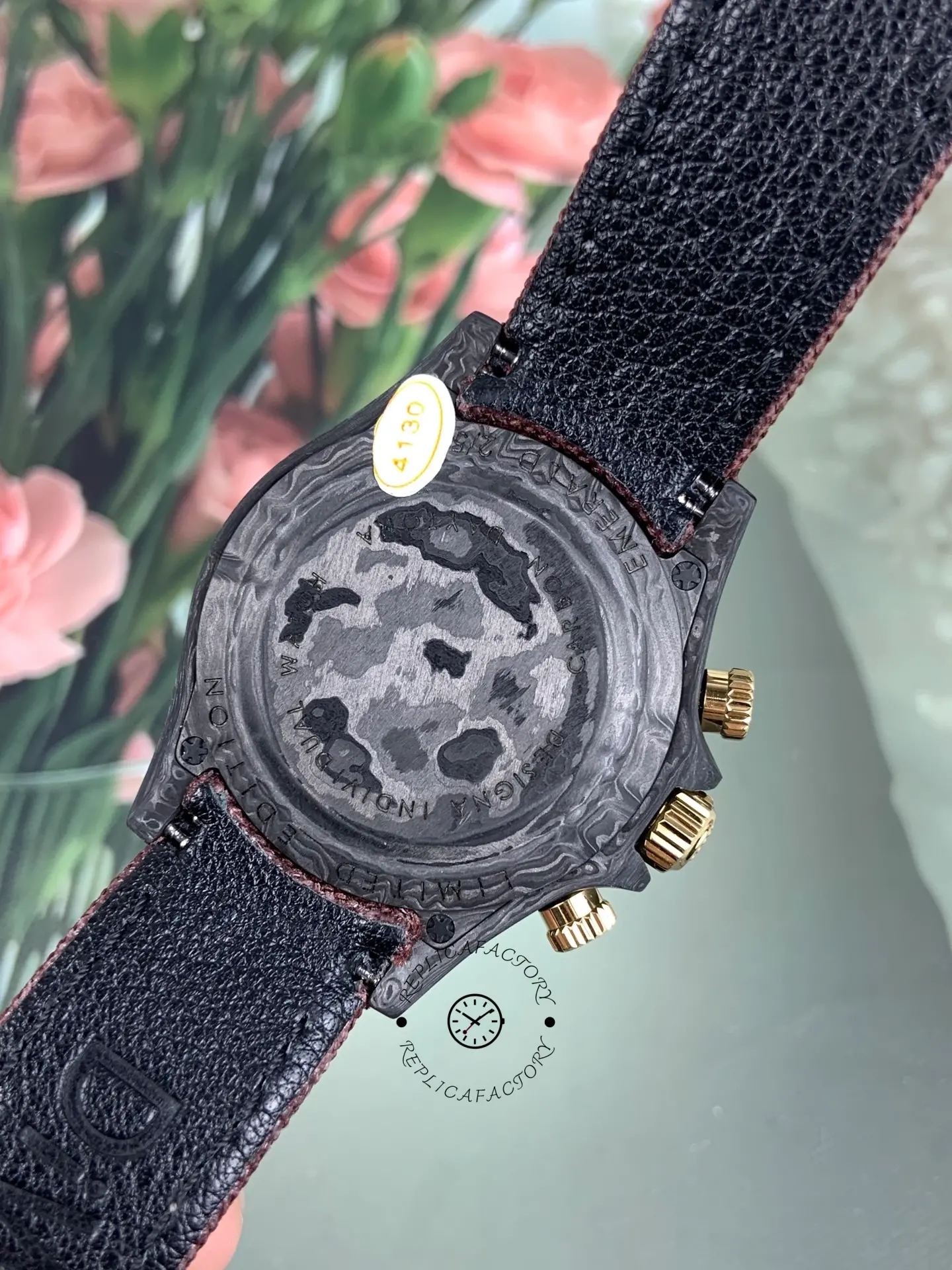 Rolex Daytona DIW Desert Eagle Arabic Carbon Fiber Customised Cream Dial 40 mm