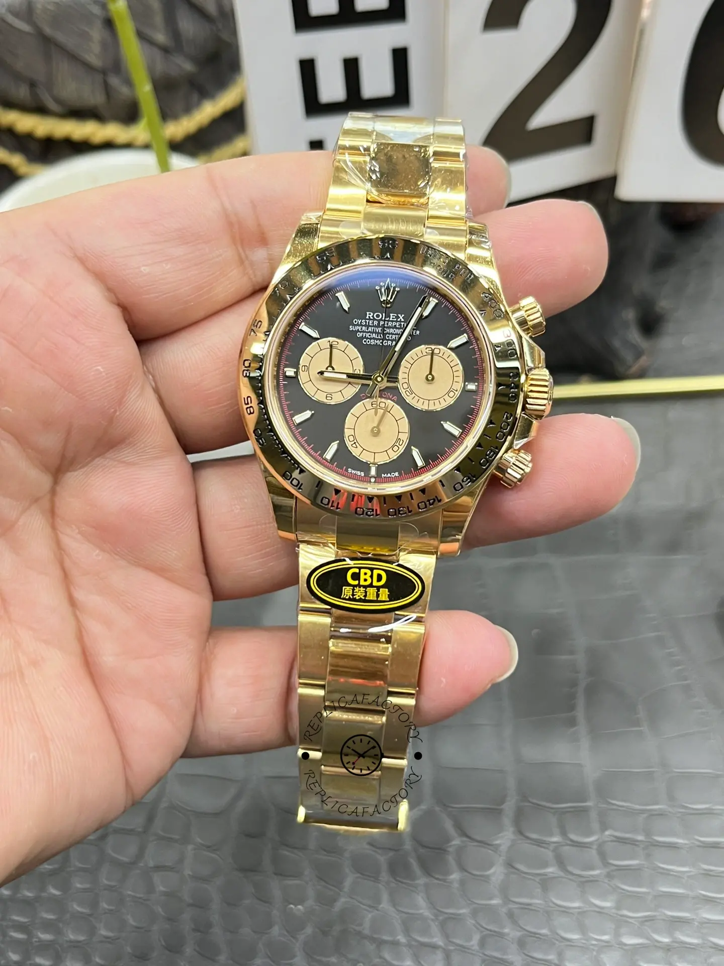 Rolex Daytona 126508 0002 Two Tone Black Dial Replica Watch