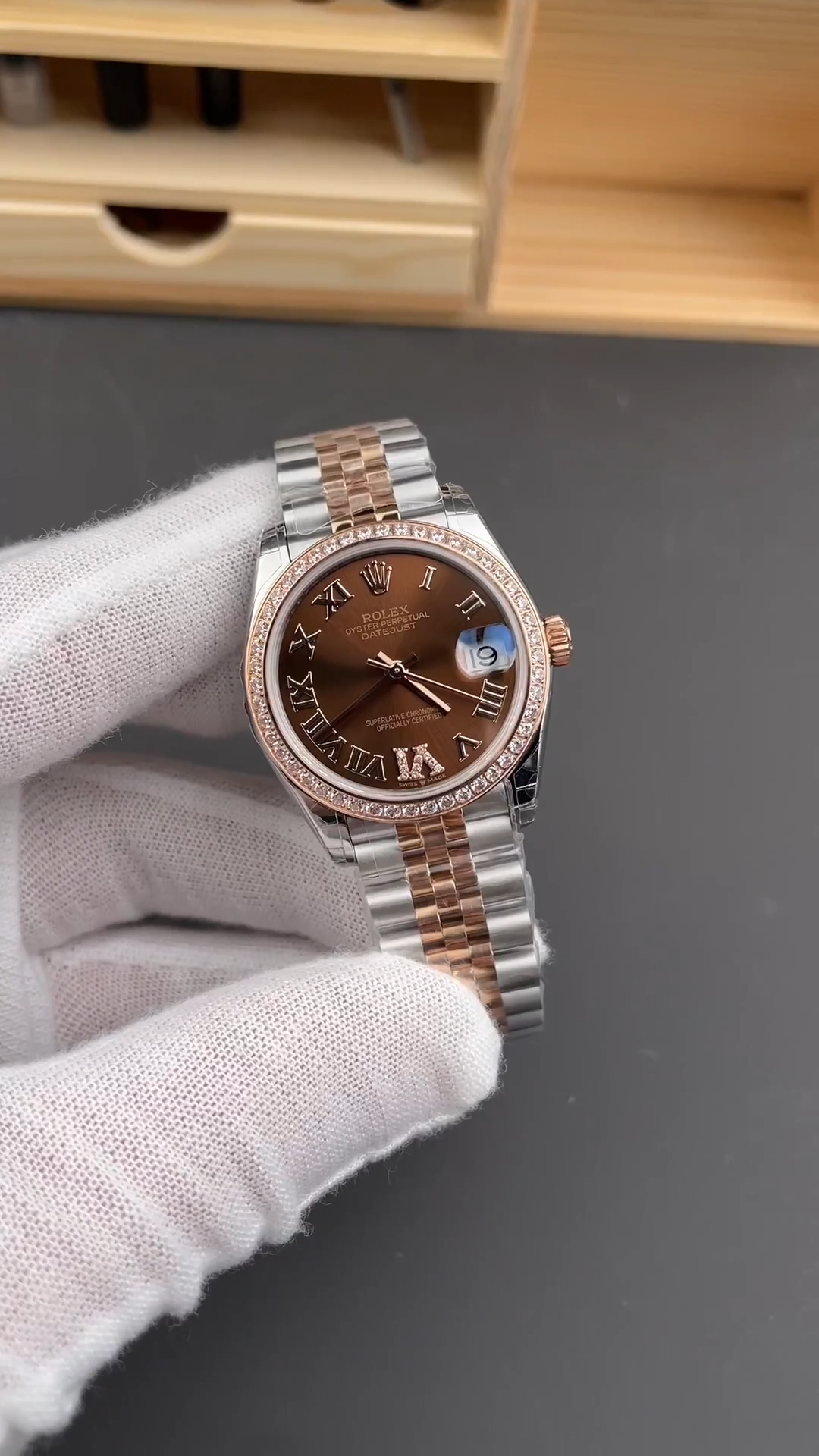 Rolex Datejust 278381RBR 0006 Chocolate Dial 31mm Women's Watch