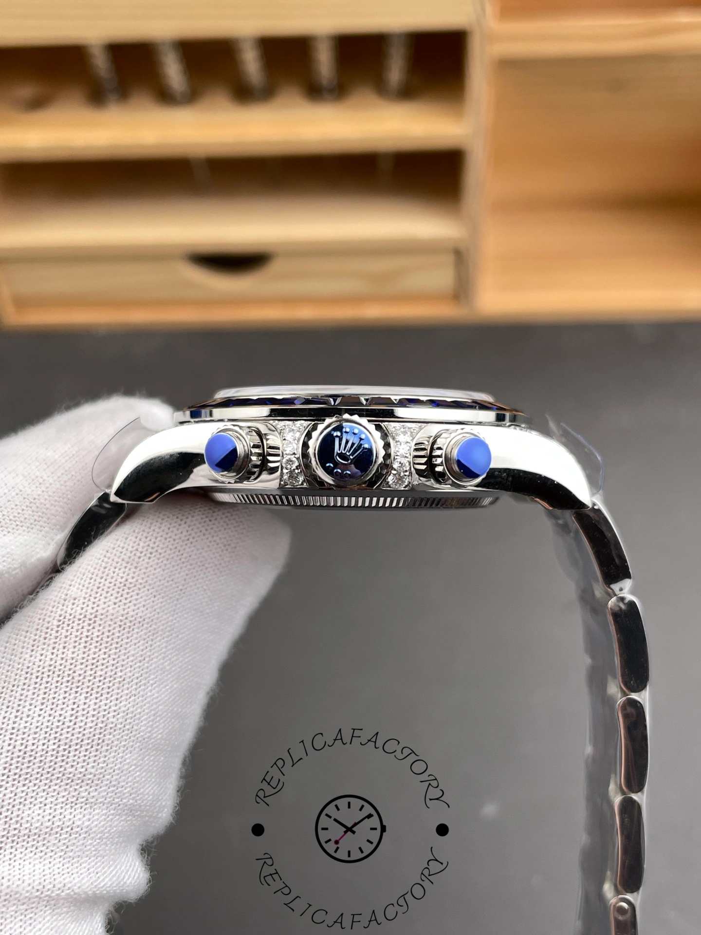 Rolex Daytona Replica 126599TSA Silver Sheen Obsidian Dial 40 Sapphire Bezel