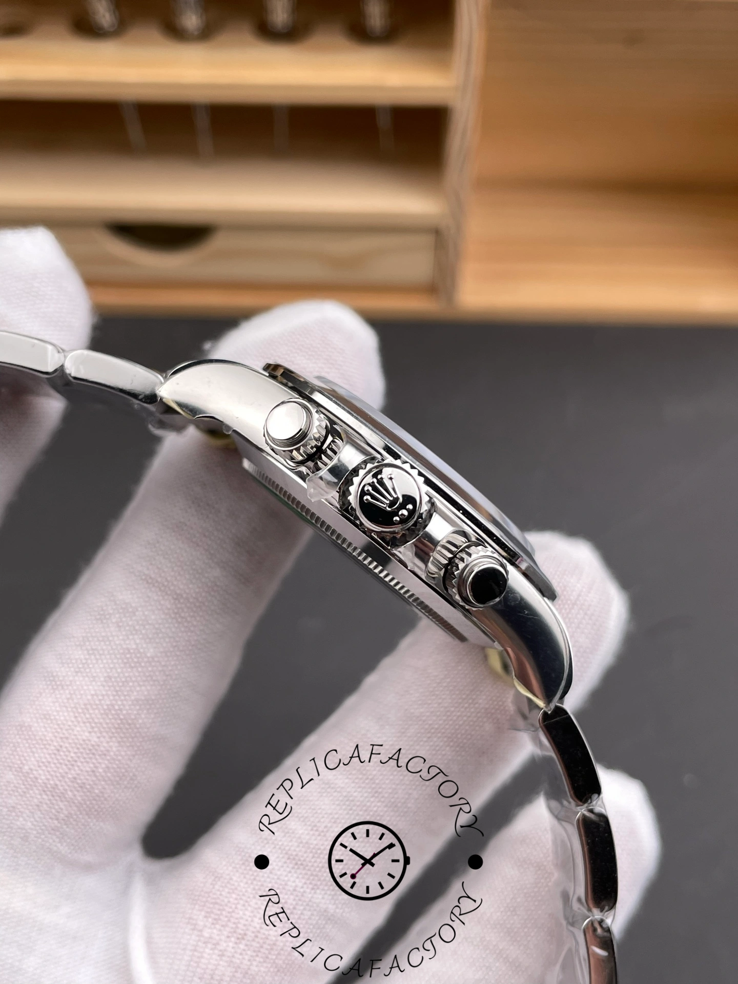 Rolex Cosmograph Daytona 116509 Blue Index Dial 40MM Mens Replica Watch