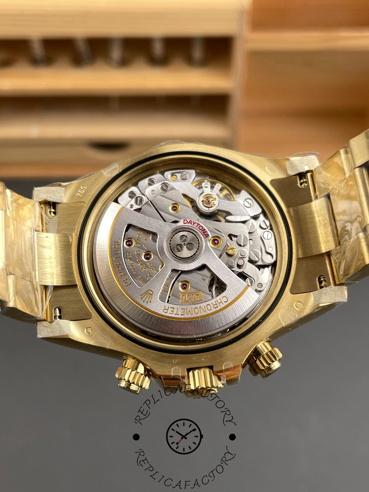 Rolex Daytona 40mm Yellow Gold Oyster Bracelet with Black Stick Dial 126508 0004