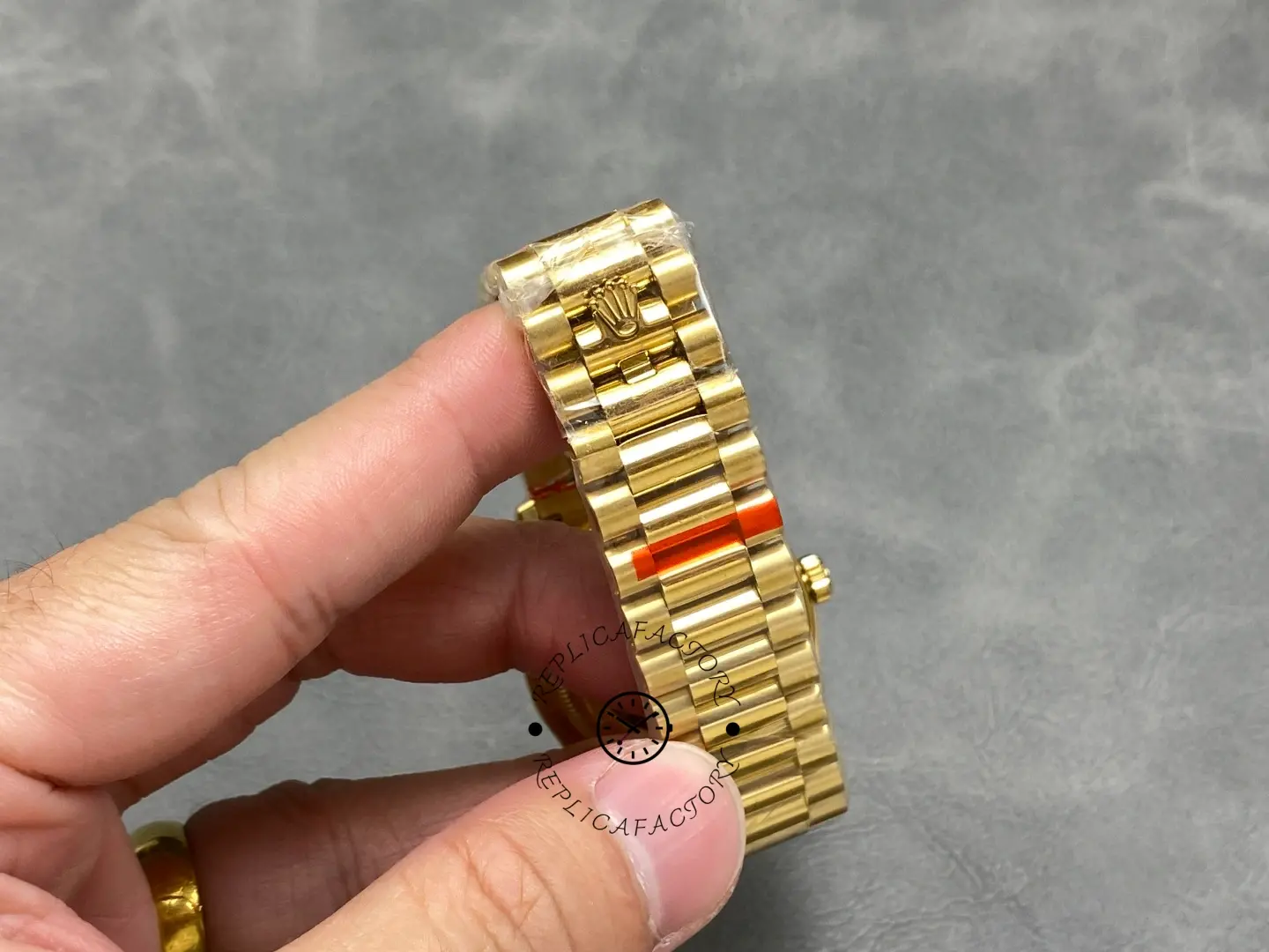 Rolex Day Date 128238-0106 36mm Yellow Gold Fluted Bezel Emoji Puzzle Dial