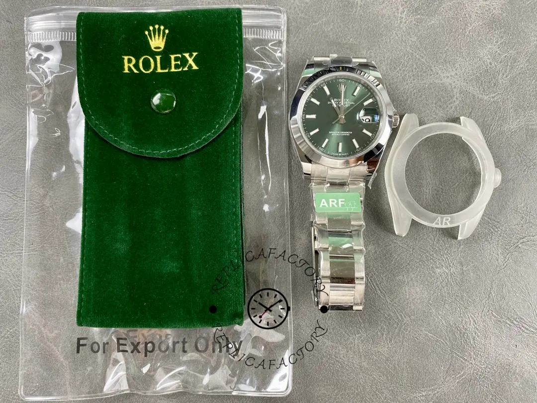Rolex Datejust 41 Green Stick Dial Oyster m126300 0019 Men's Watch