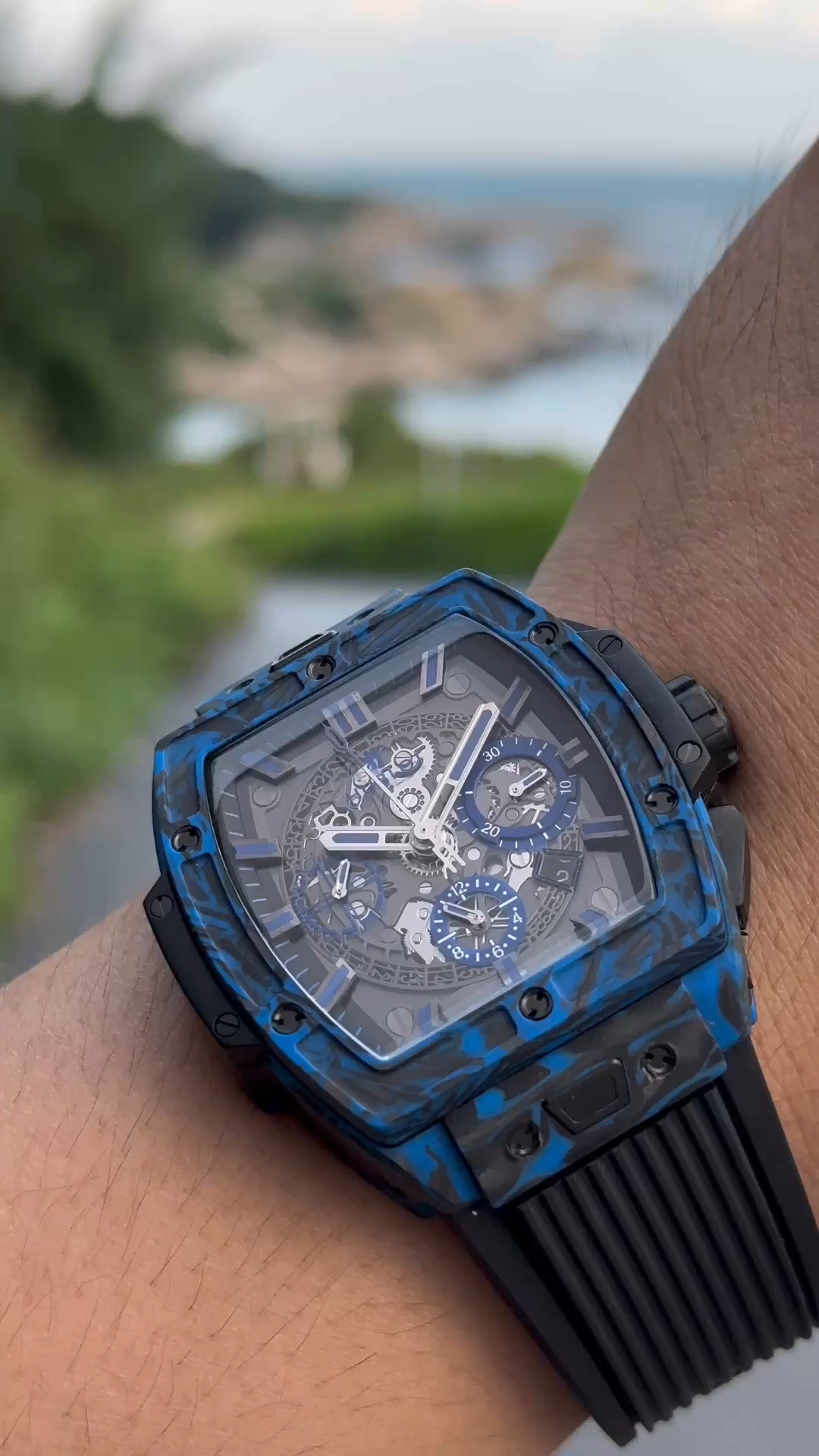 Hublot Spirit of Big Bang Carbon Blue 642.QL.0191.NR.GCH24 42MM 1:1 Clone - Video
