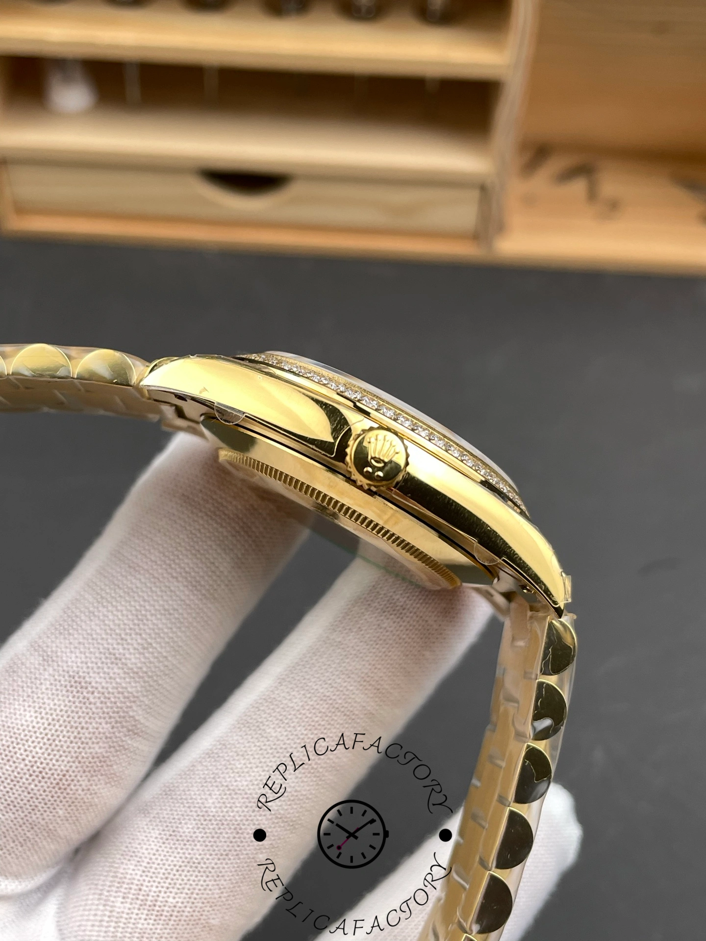 Rolex Day-Date 228398TBR 0041 Diamond Bezel 40mm