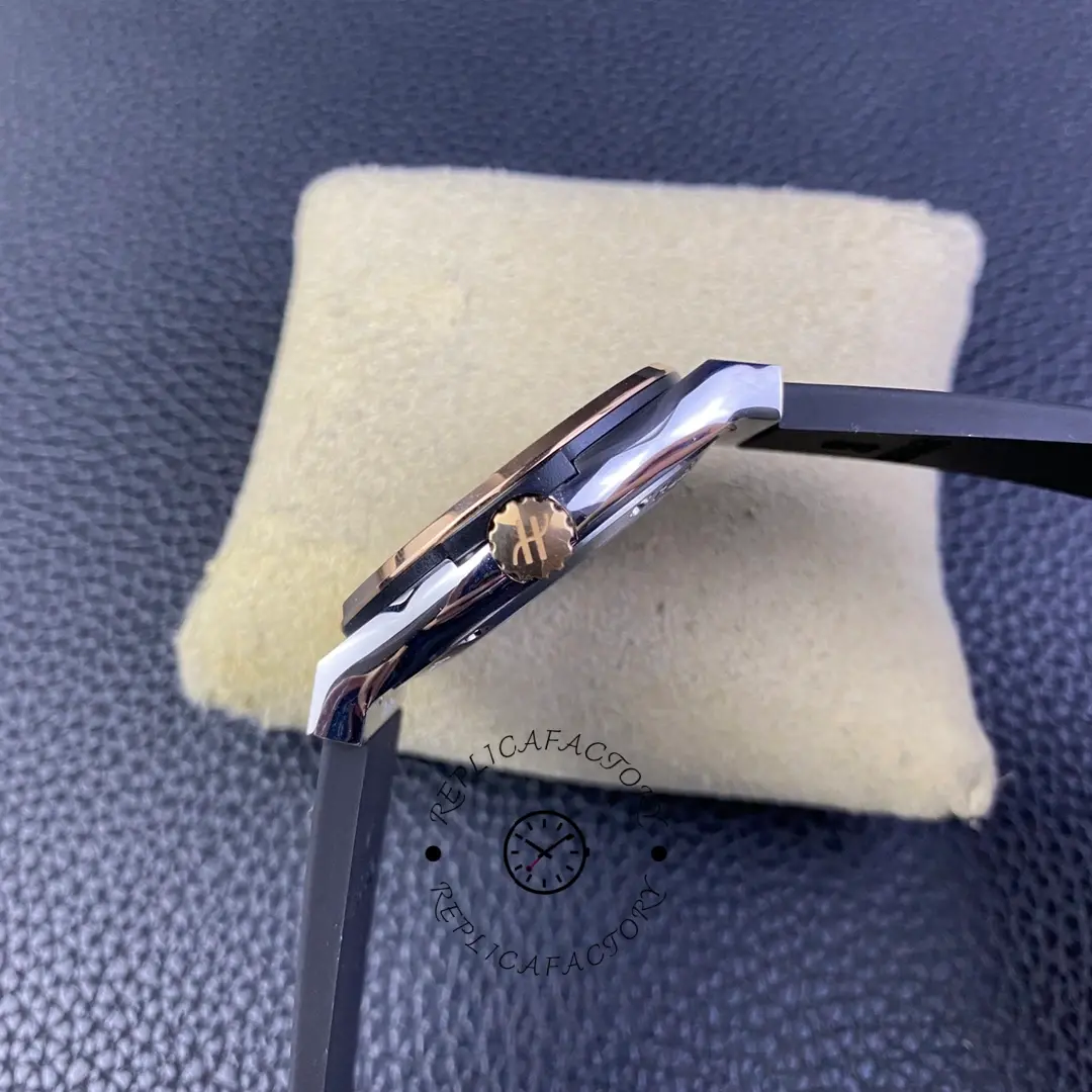 Side profile of Hublot Classic Fusion 511.CO.1181.RX showing crown, case thickness and smooth bezel edge.