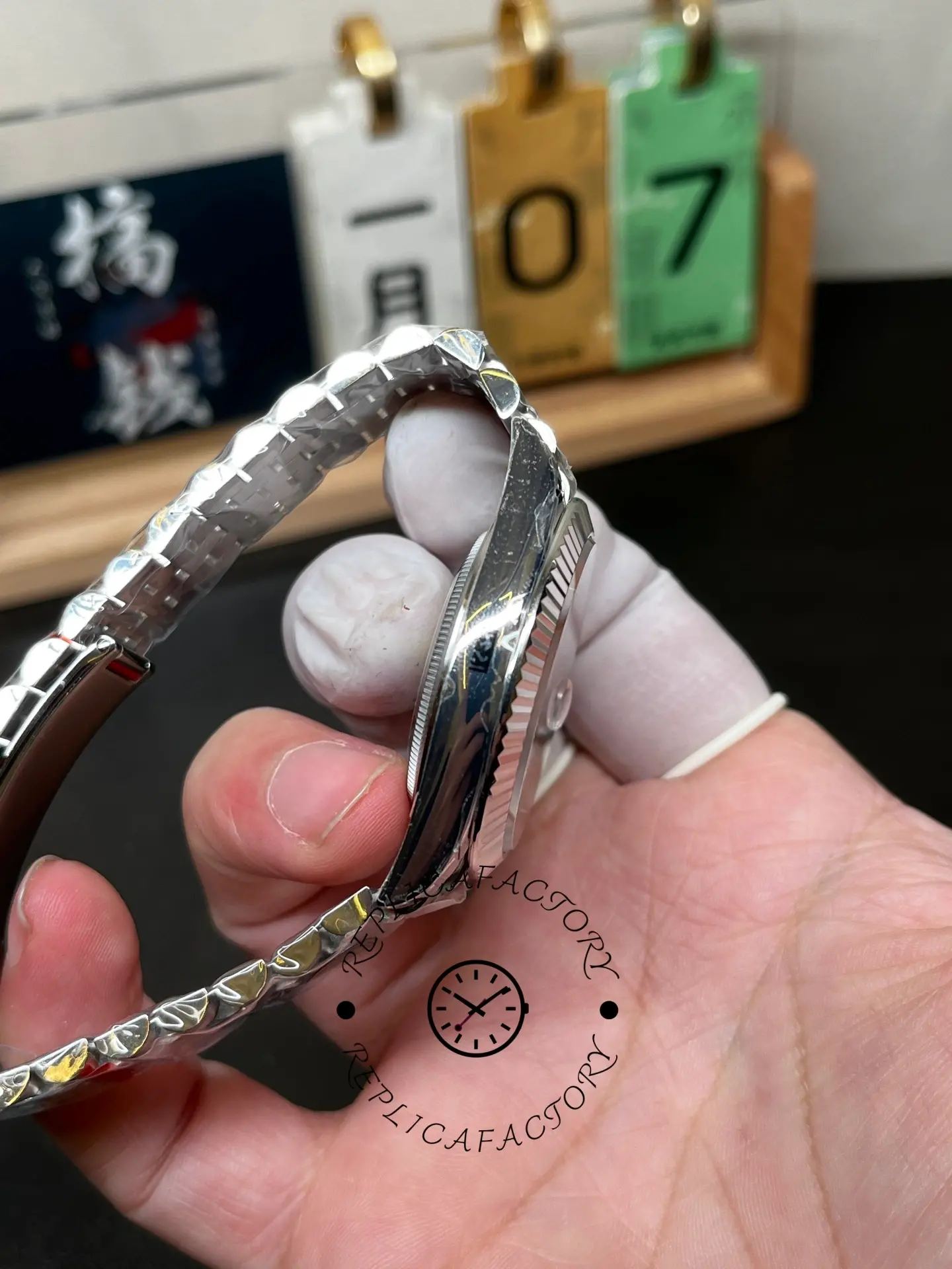 Rolex Datejust 41 Rhodium Diamond Dial Fluted Bezel m126334 0006 Men's Watch