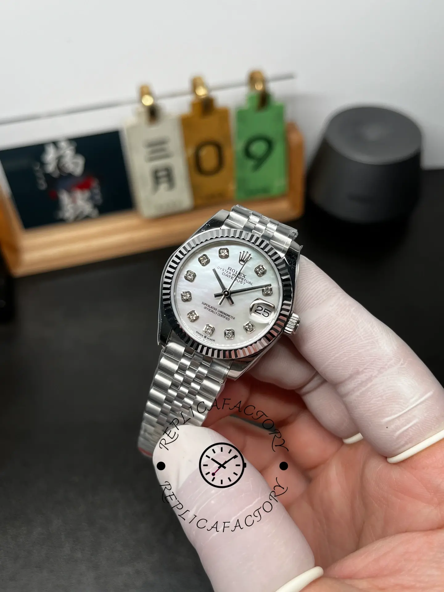 Rolex Datejust 31 Steel & 18K White Gold 278274 0006 Women's Watch