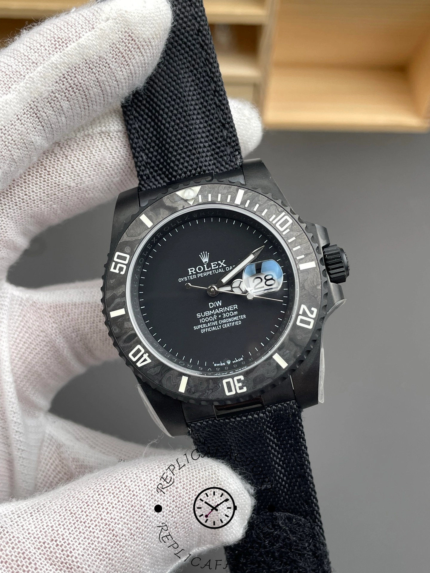 Rolex Submariner DiW Edition Black Dial PVD Black Case