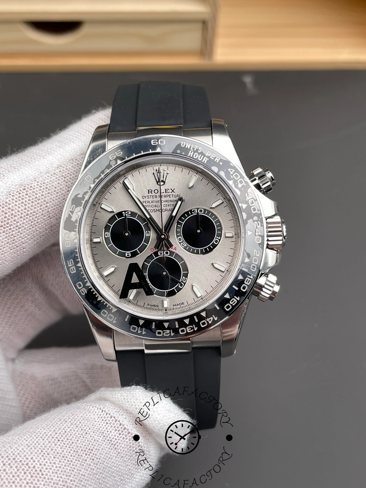 Rolex Daytona 126519LN 0006 40mm Silver Ghost Dial White Gold Oysterflex