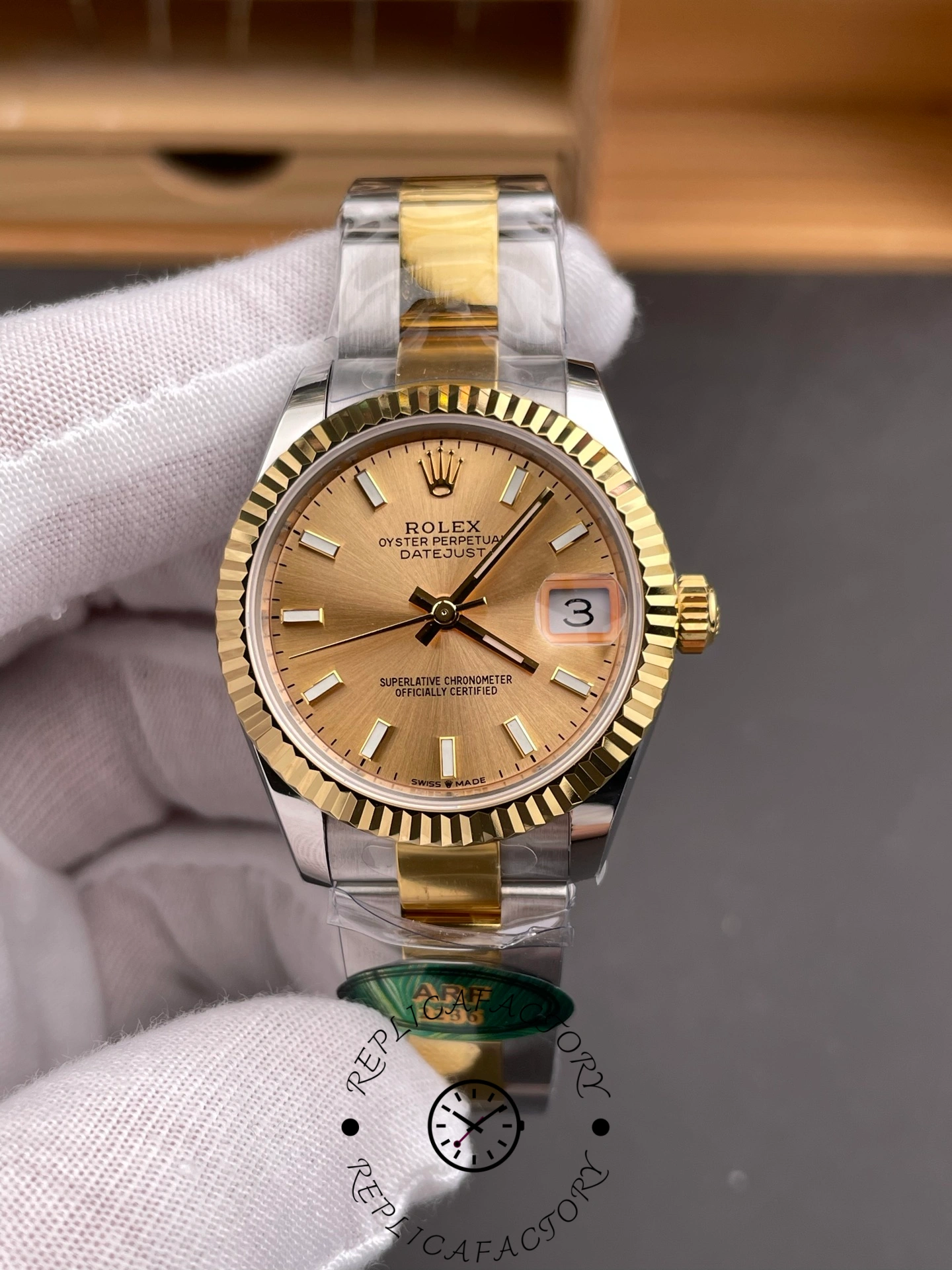 Rolex Lady-Datejust 28 Two-Tone Fluted 279173-0002