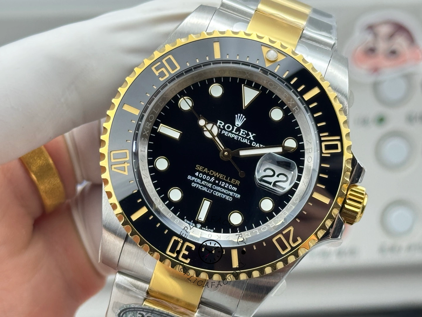 Rolex Sea Dweller Black Dial Oyster Bracelet 126603 0001 Men's Watch