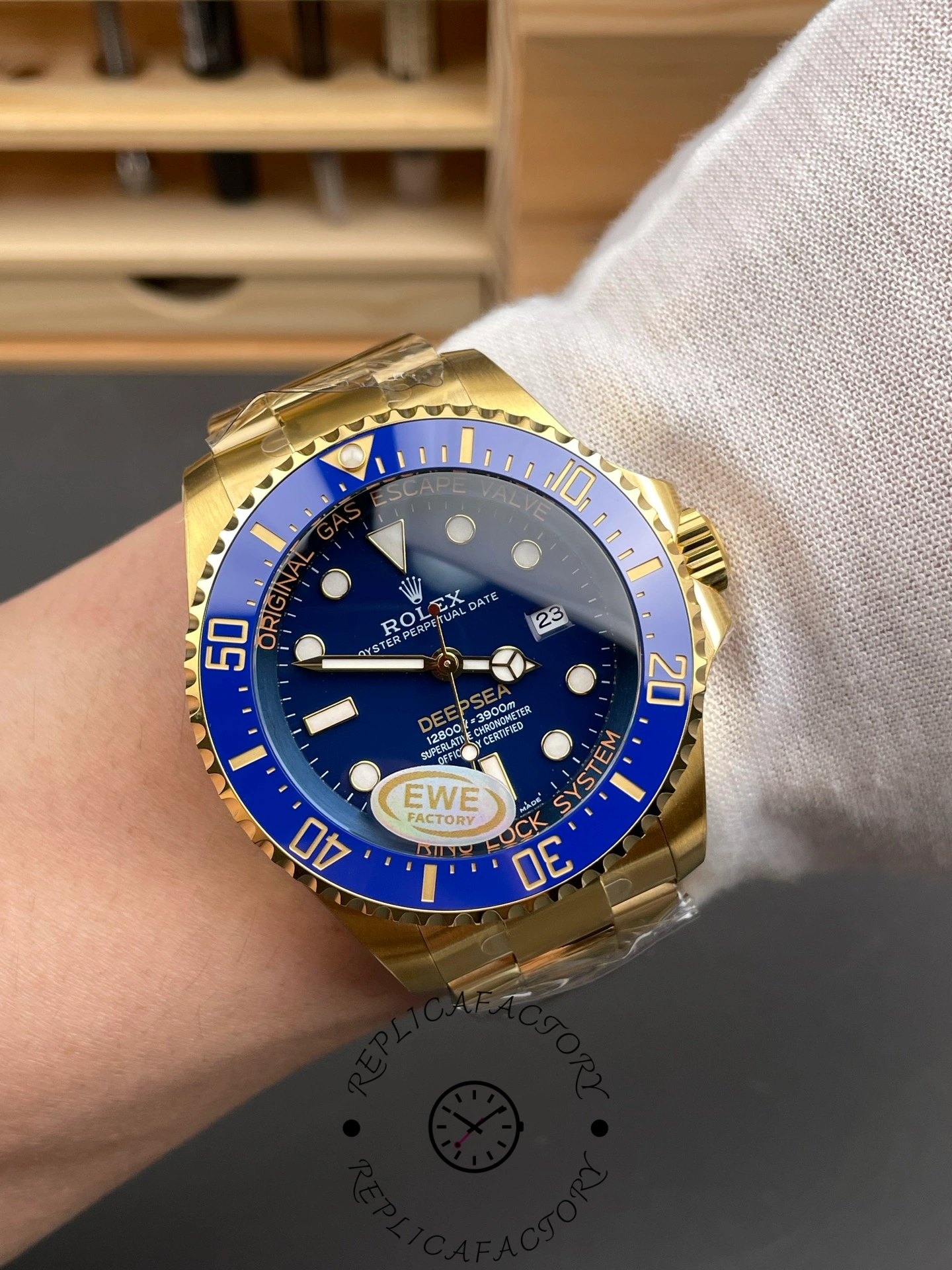 Rolex New 2024 Release Deepsea Gold Blue Dial 136668LB
