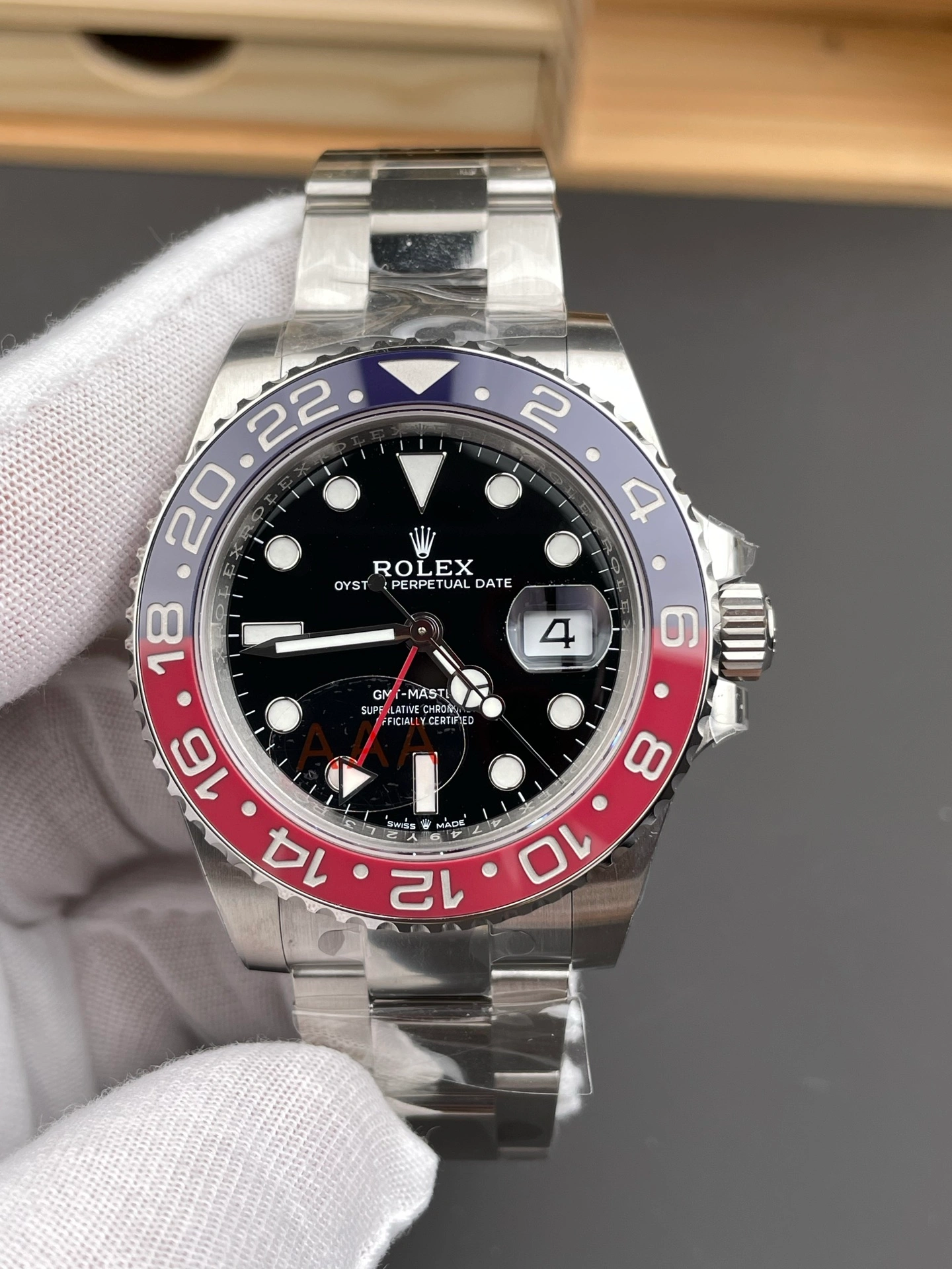 VSF GMT-Master II front view showing dial and bezel