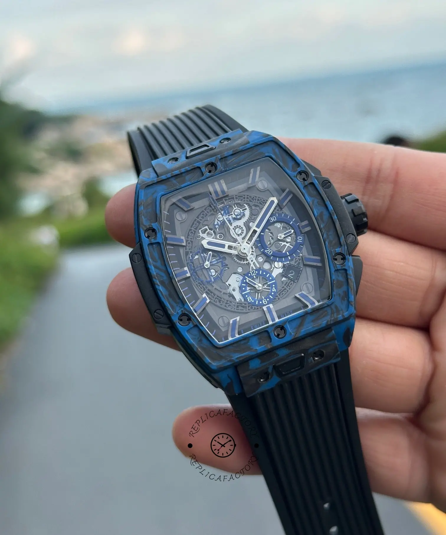 Hublot Spirit of Big Bang Carbon Blue 642.QL.0191.NR.GCH24 42MM 1:1 Clone