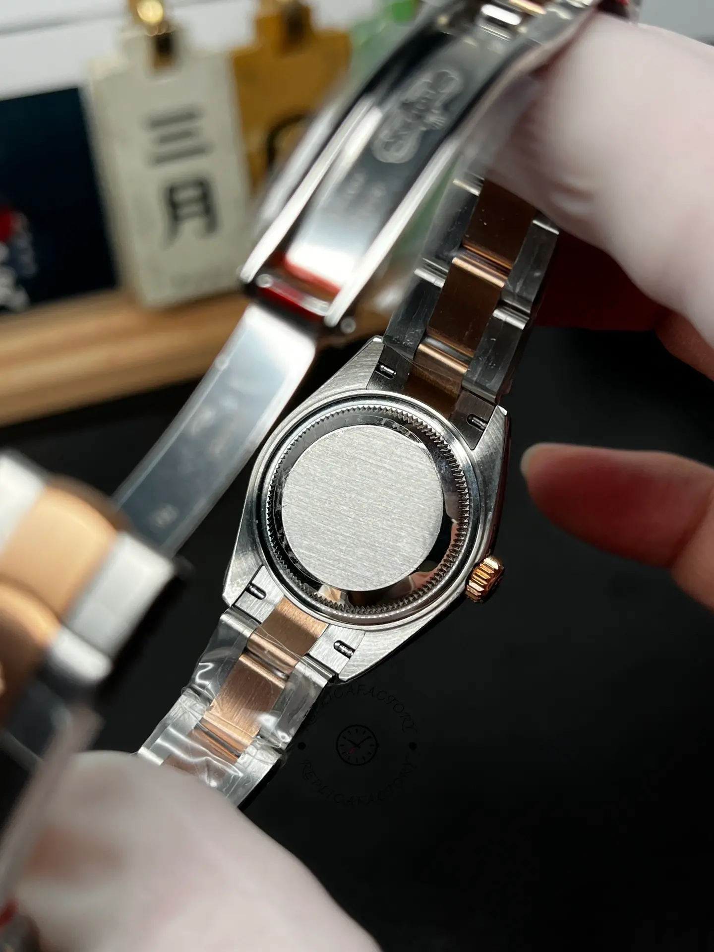 Rolex Lady-Datejust 28mm Two-Tone 1:1 Clone Brown Dial 279161-0018