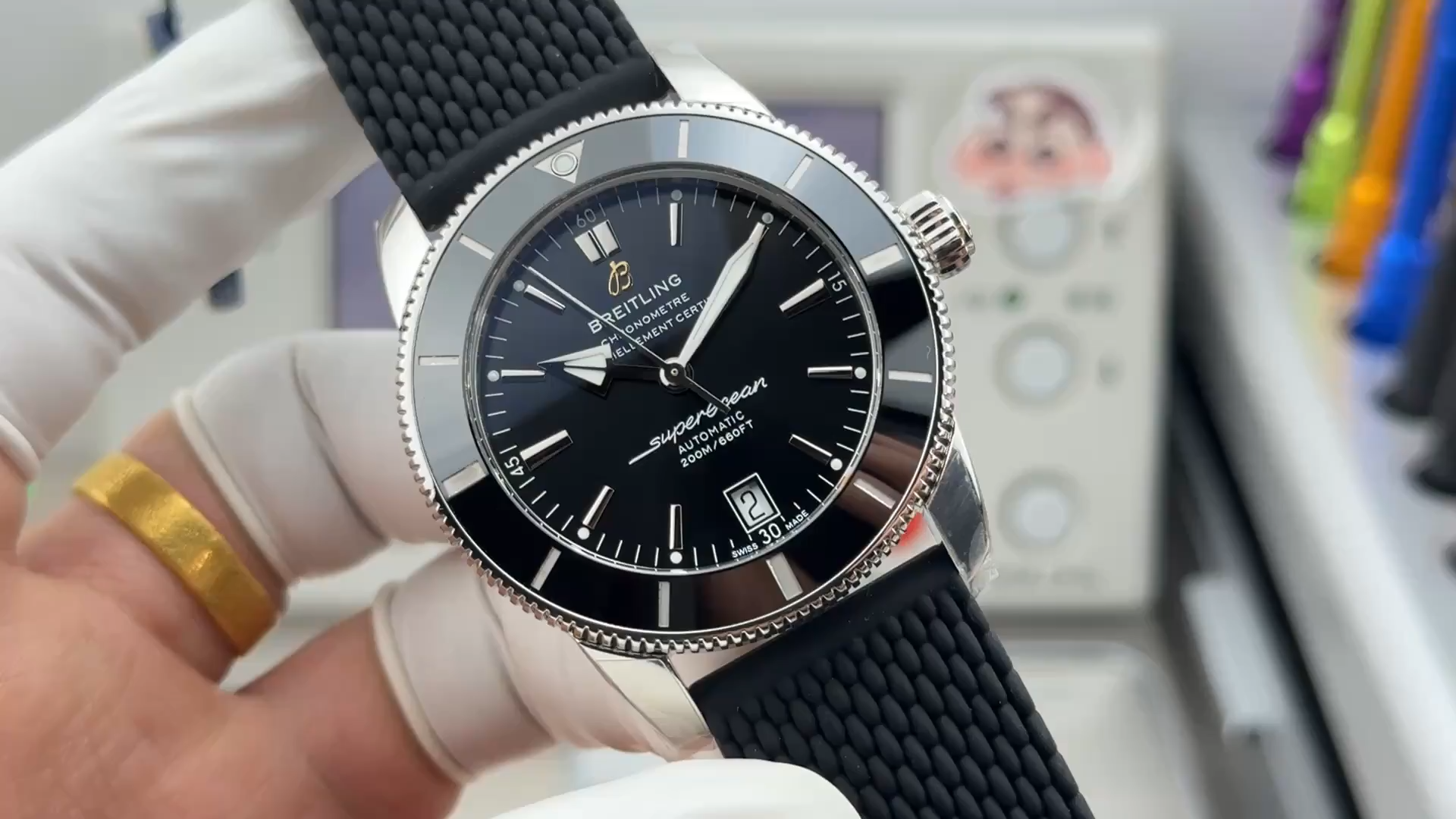 Breitling Superocean Heritage AB201012/BF73/278S/A20S.1 Automatic 42mm 1:1 Clone Rubber Strap - Video