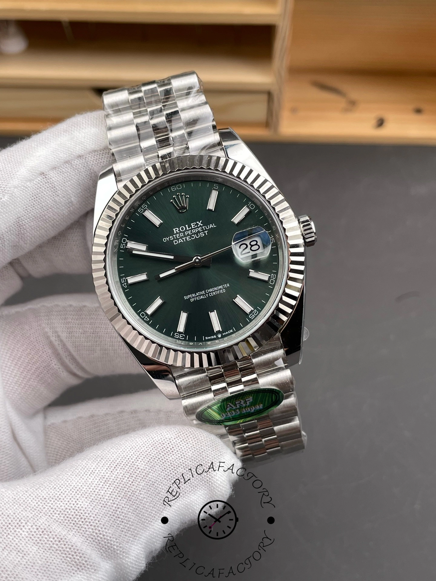 Rolex Datejust 126334 0028 41 Oystersteel and White Gold Mens Watch