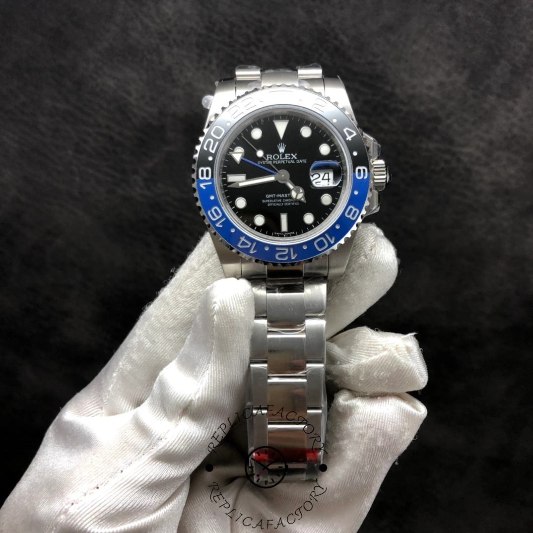 Rolex GMT-Master II Batman 116710BLNR Black Dial 40mm Mens Replica Watch