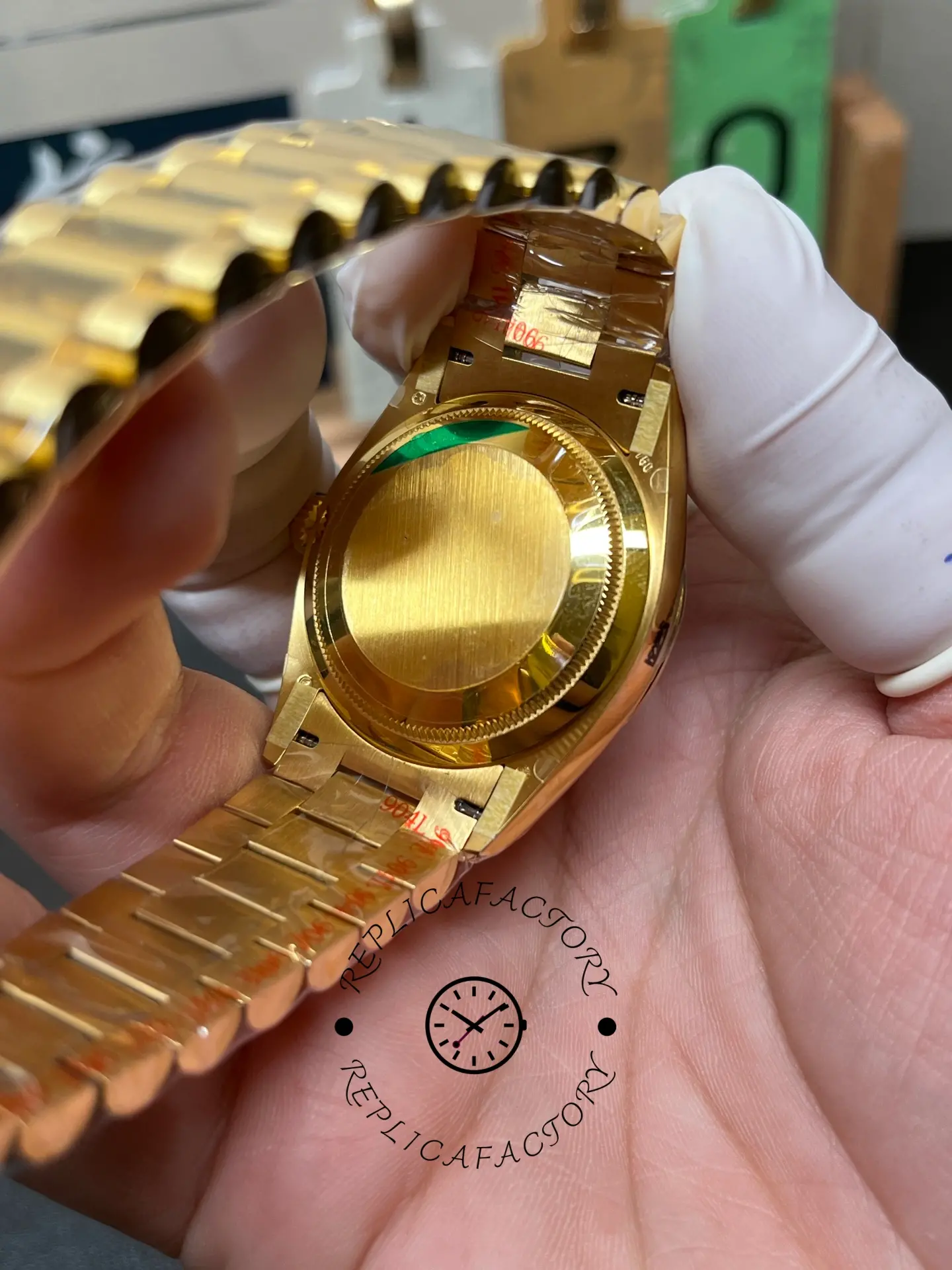 Rolex Day Date 36mm Yellow Gold 128238 0011 MOP Diamond