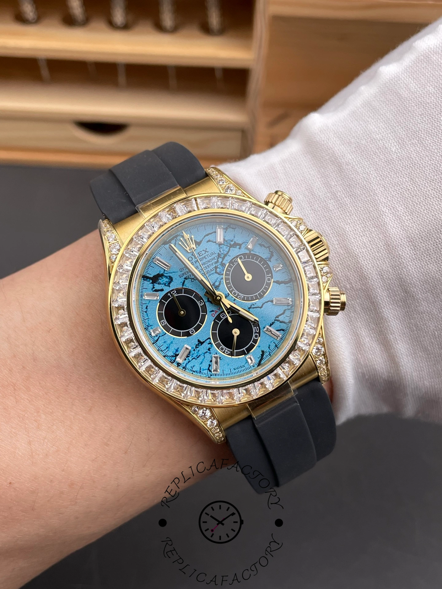 Rolex Daytona 126538TBR Turquoise Stone Dial Diamond Bezel