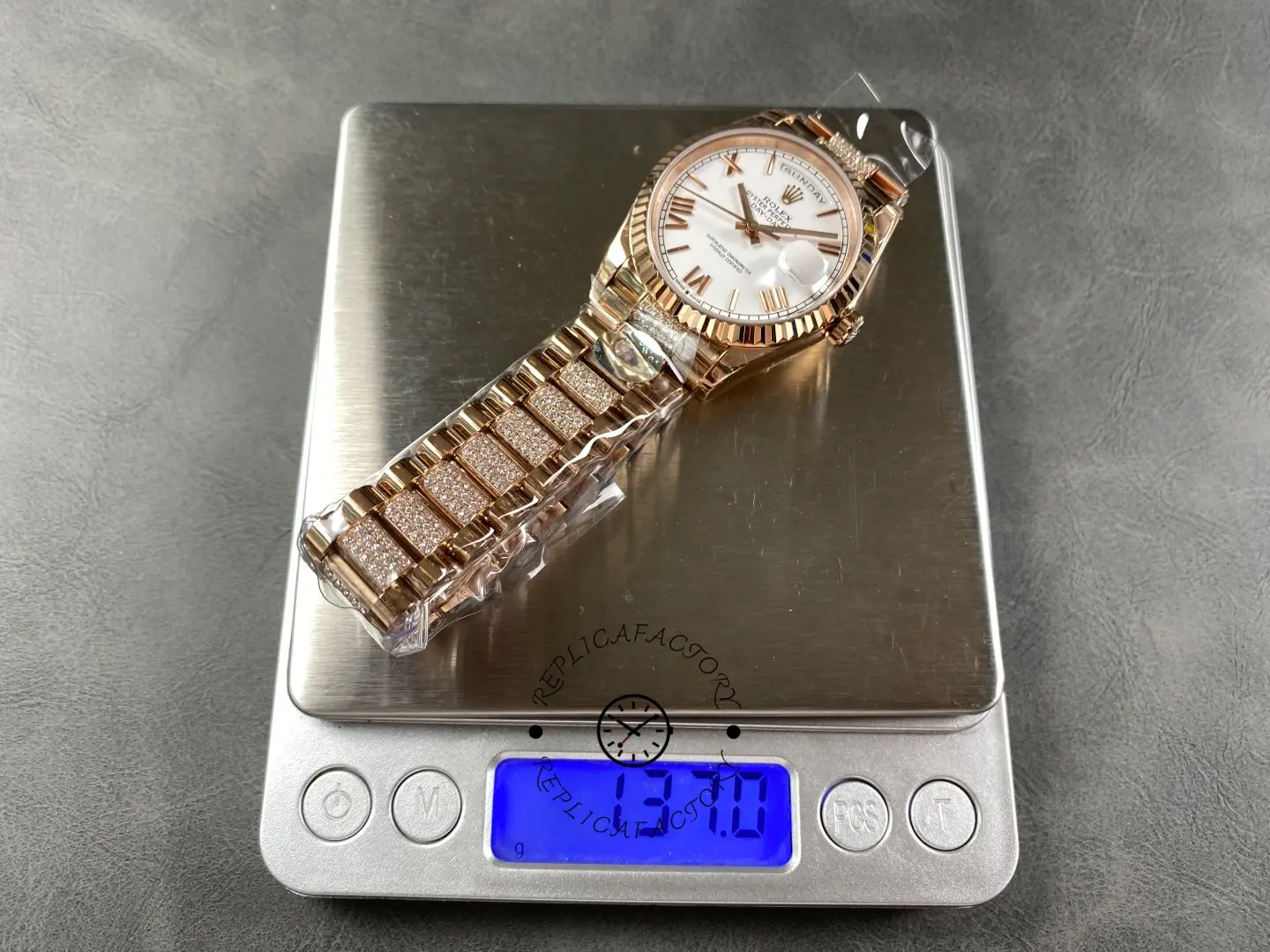 Rolex Day-Date 36 Automatic White Roman Dial Replica 128235 0071