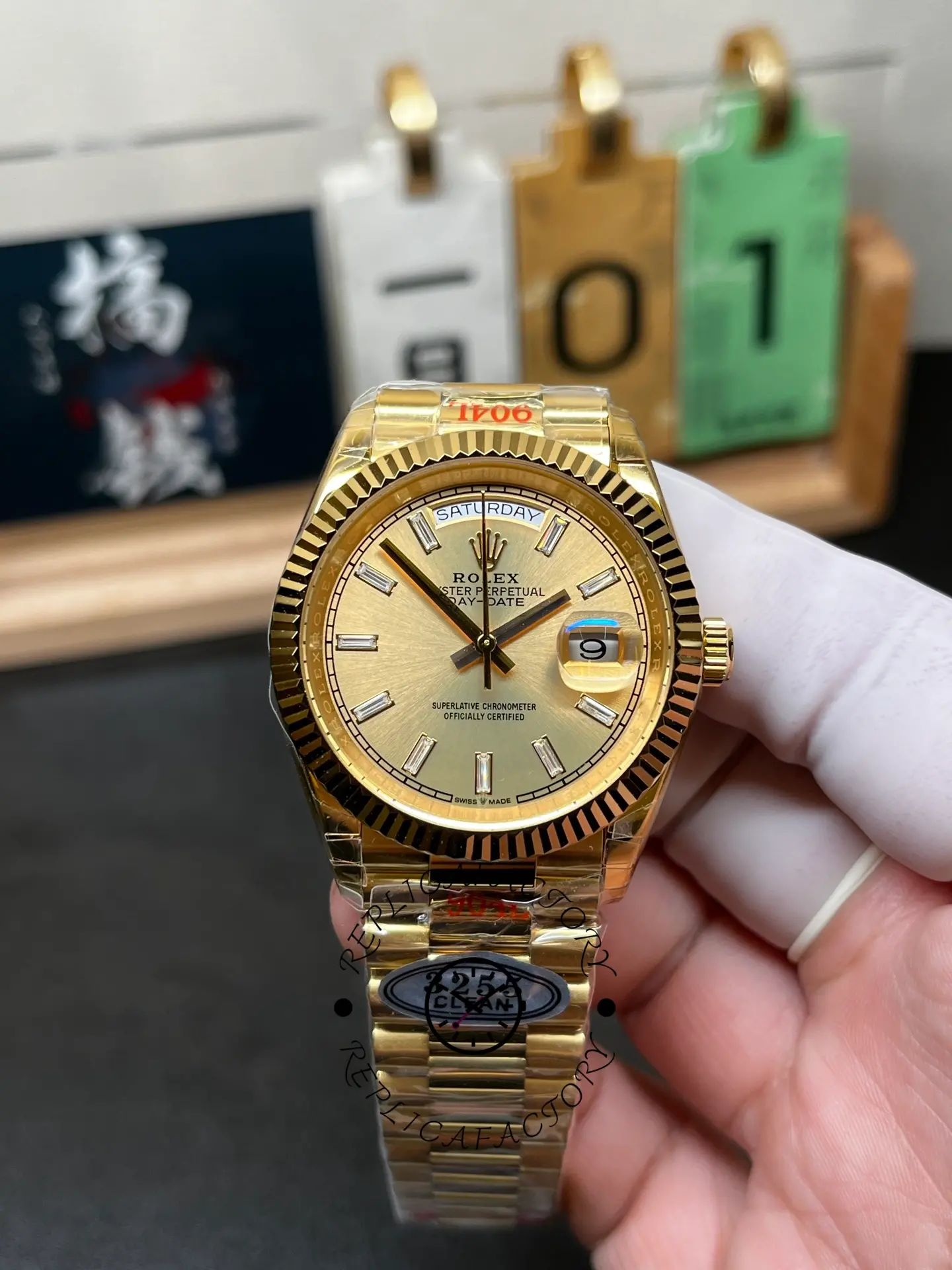 Rolex Day Date 36 Champagne Dial Yellow Gold Bracelet 128238 0132