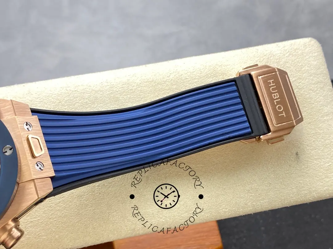 Replica Hublot Big Bang Unico King Gold Blue Ceramic 421.OL.5180.RX