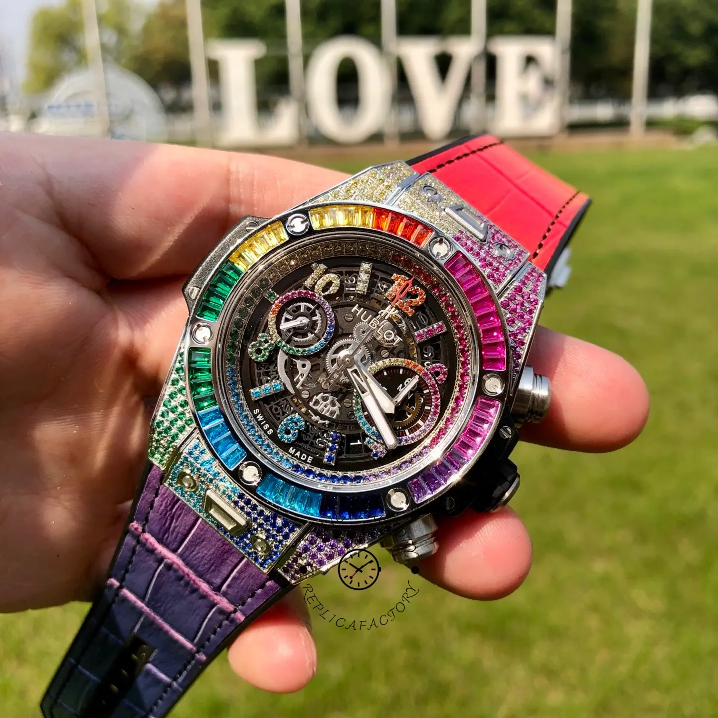 Hublot Big Bang Unico 1:1 Clone 45 Rainbow 411.OX.9910.LR.0999 Men's Watch