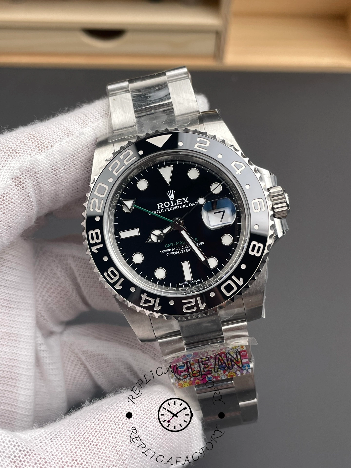 Rolex GMT-Master II 40mm Black Bezel 116710LN Men's Watch