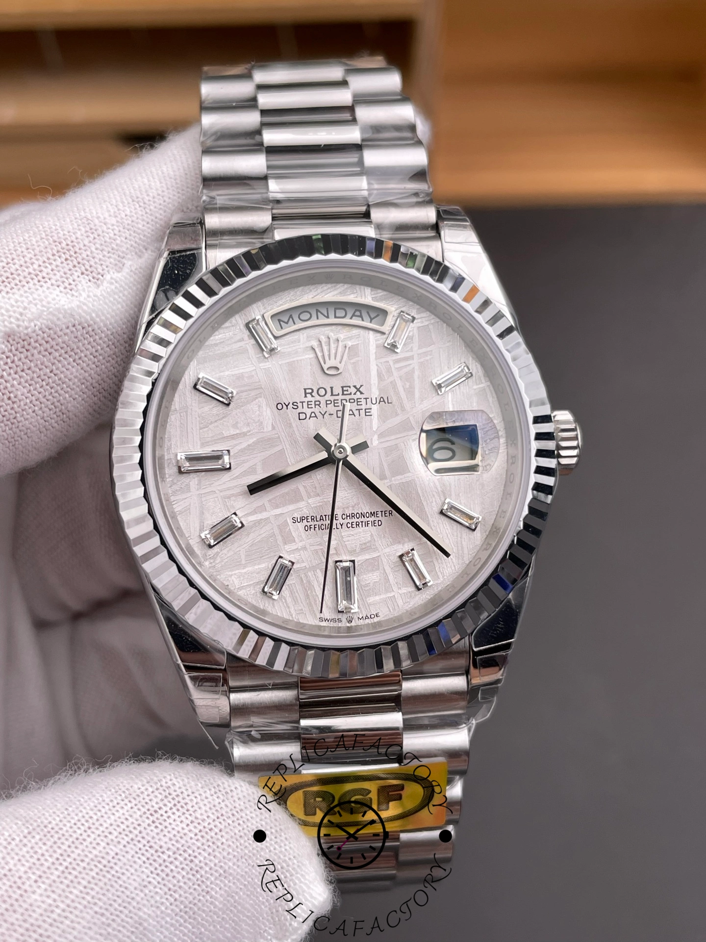 Rolex Day-Date 40 Meteorite Diamond Dial M228239-0055