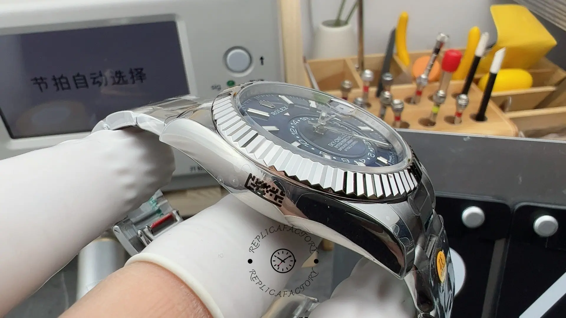 Rolex Sky-Dweller 42 m336934 0005 Stainless Steel Blue Dial Replica Watch