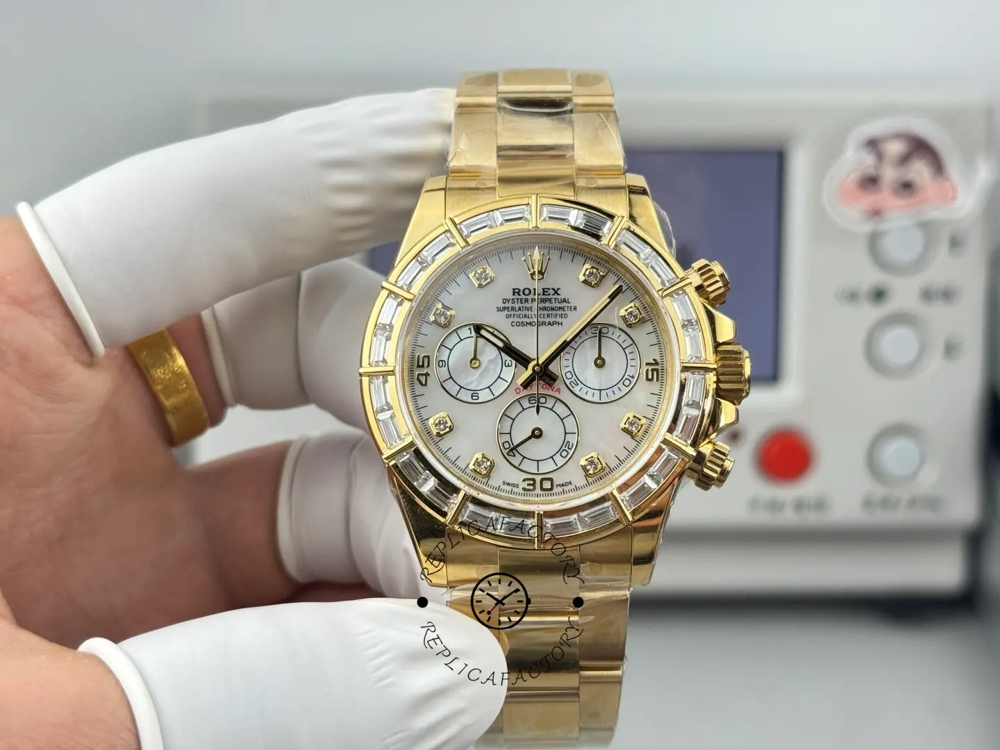1:1 Clone Rolex Daytona MOP Dial 116568BR 40mm Men's Watch