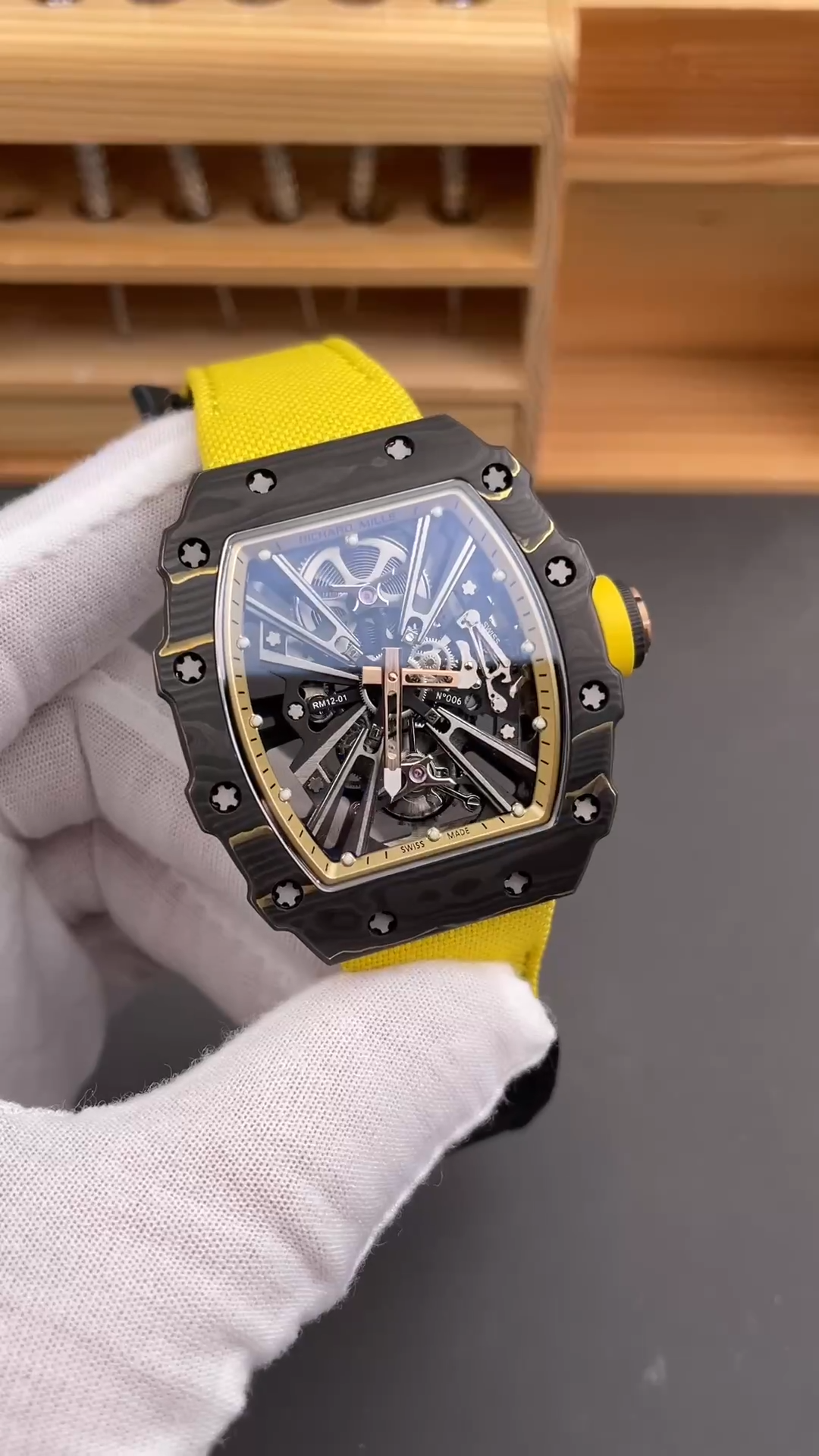 Richard Mille RM12-01 Gold Carbon Tourbillon