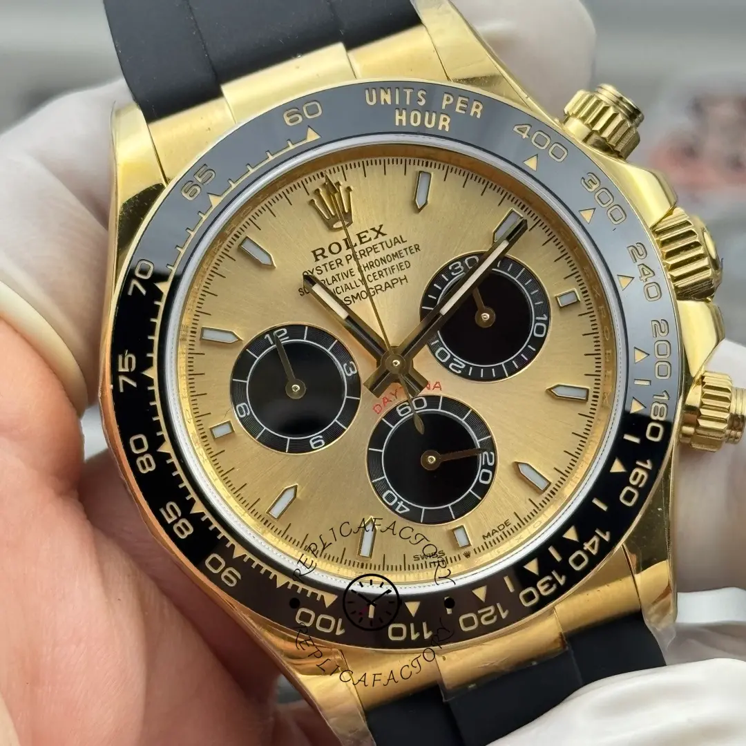 Rolex Daytona 116518LN Yellow Gold Champagne Dial 40mm Mens Replica Watch