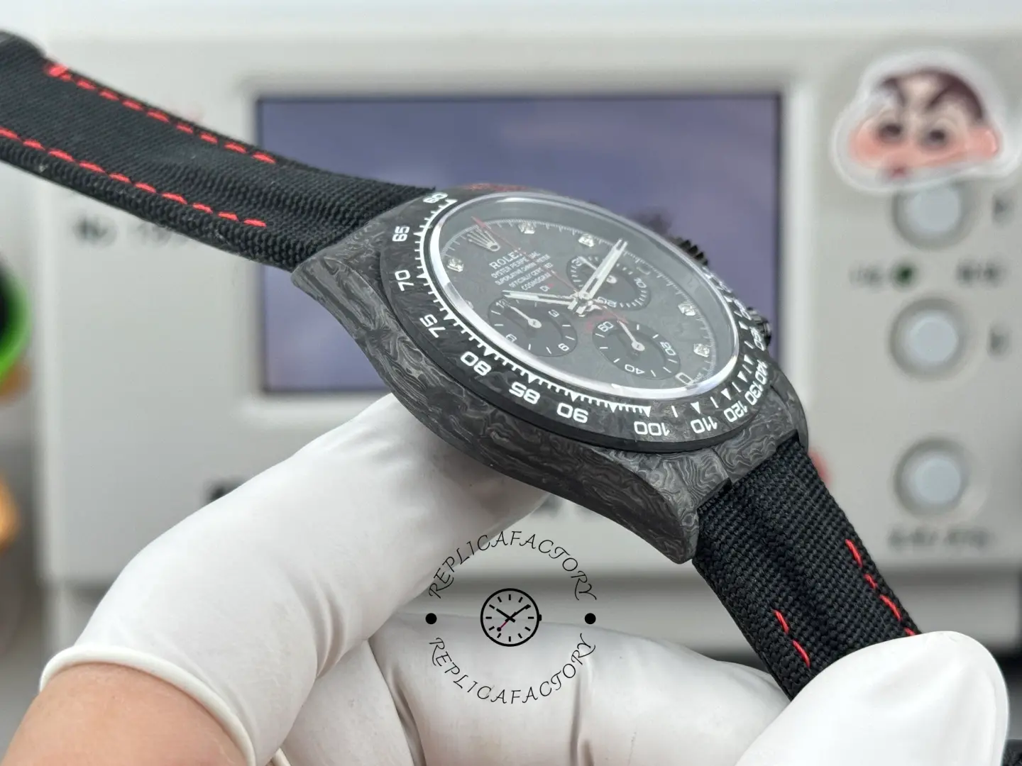 Rolex Daytona Cosmograph DIW Diamond Index Carbon Fiber 40mm Replica