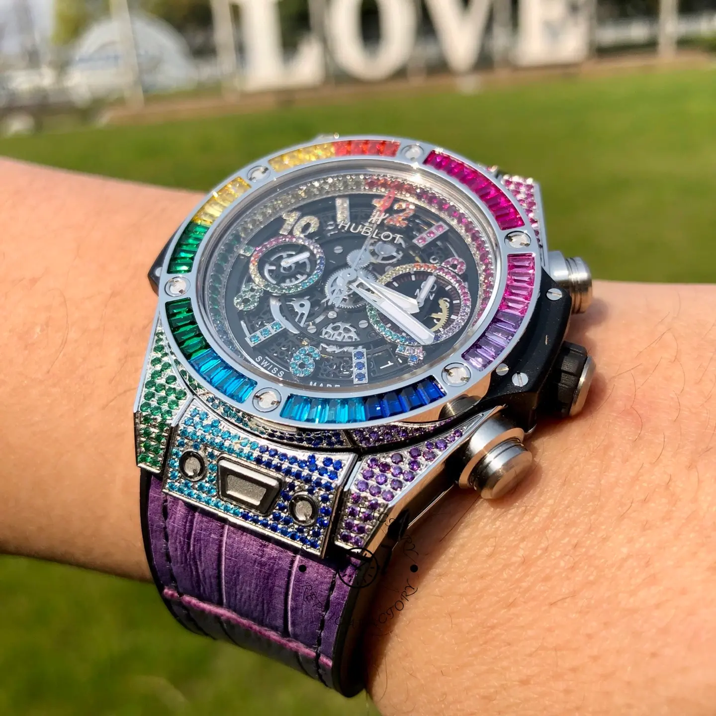 Hublot Big Bang Unico 1:1 Clone 45 Rainbow 411.OX.9910.LR.0999 Men's Watch
