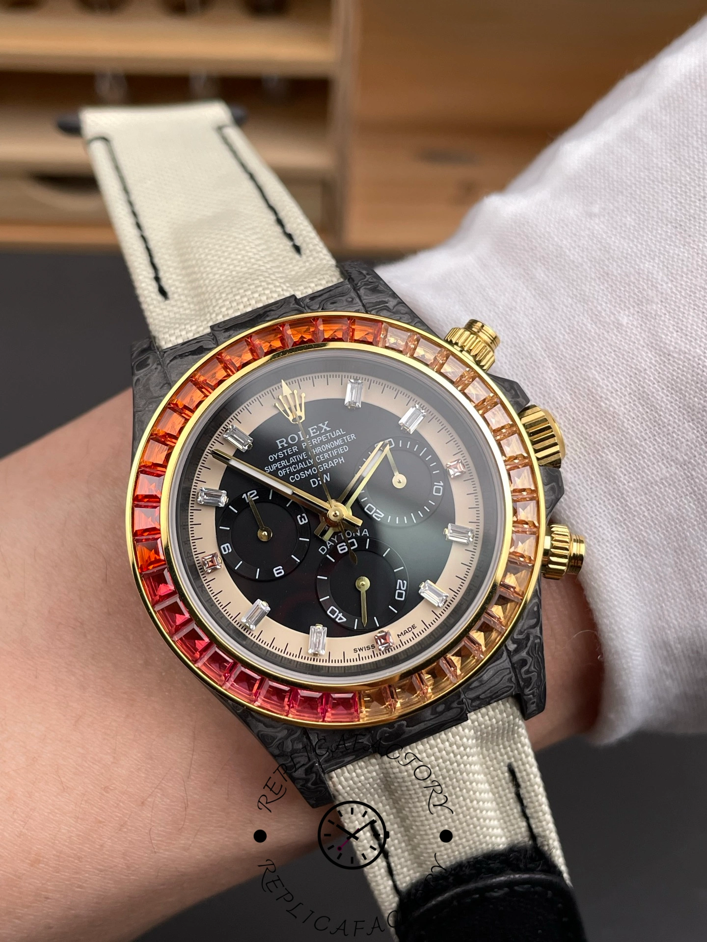 Rolex Daytona 4130 DIW Black Dial Carbon Fiber 40mm