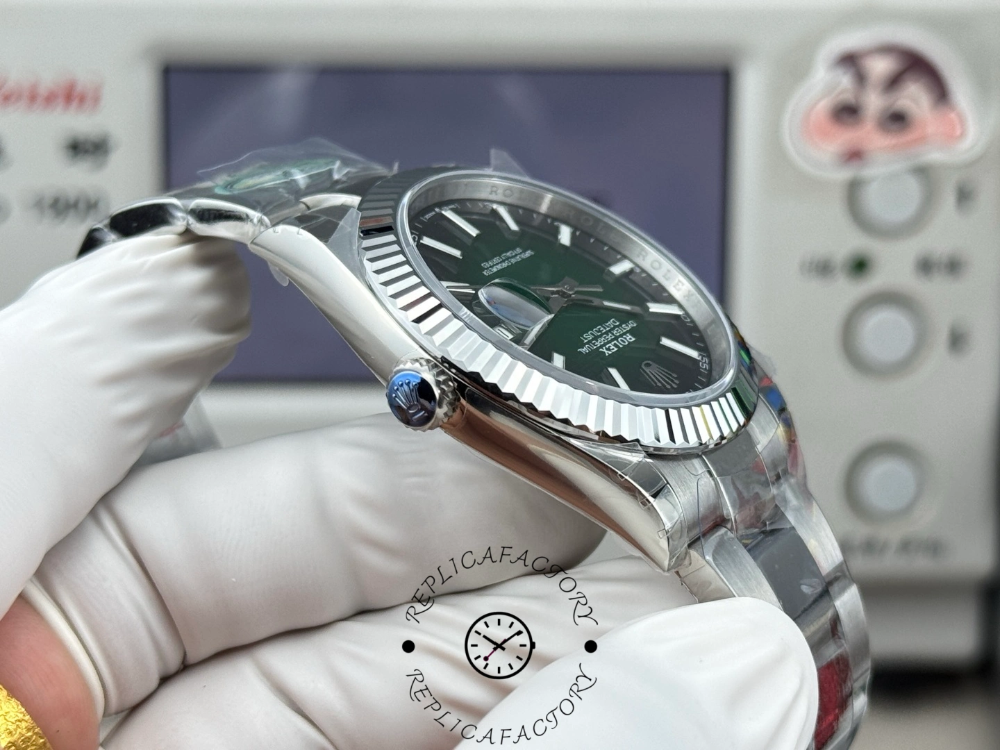 1:1 Rolex Datejust 126334-0033 Steel Green Ombré Dial 41mm