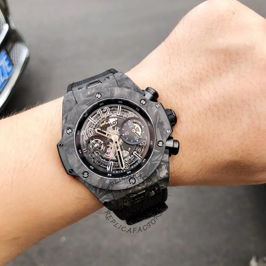 Hublot 411.QV.1123.NR.OVK21 Big Bang Unico Red Carbon Alex Ovechkin Watch 45mm